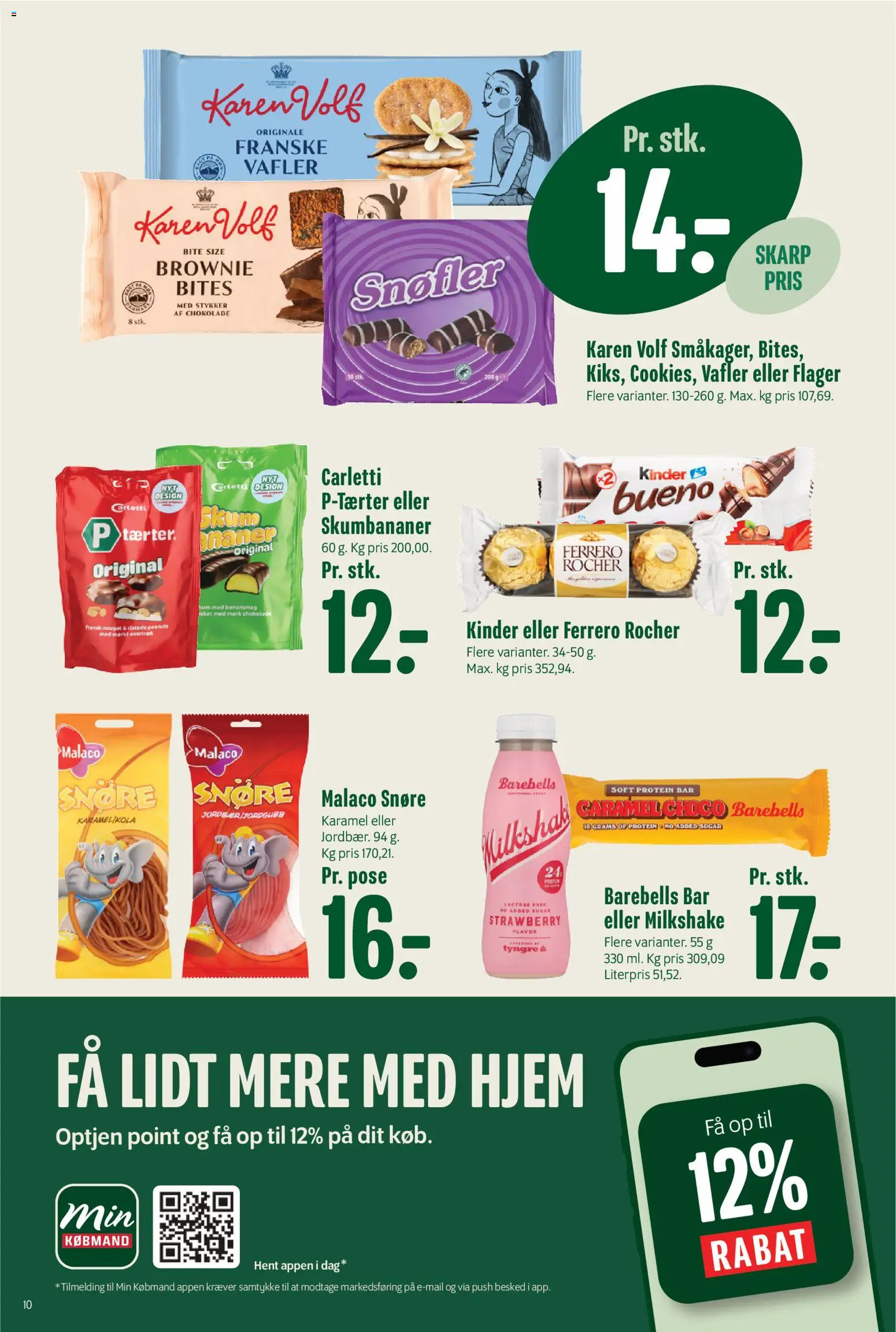 Min Købmand tilbudsavis – gyldig fra 18/09/2026 | Side: 11 | Produkter: Peanuts, Milkshake, Skumbananer, Nougat