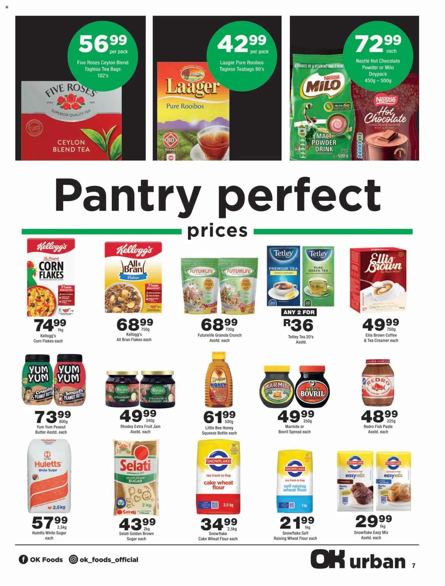 New OK Foods catalogue – valid from 25/08/2026 | Page: 7 | Products: Corn, Flour, Coffee, Flakes