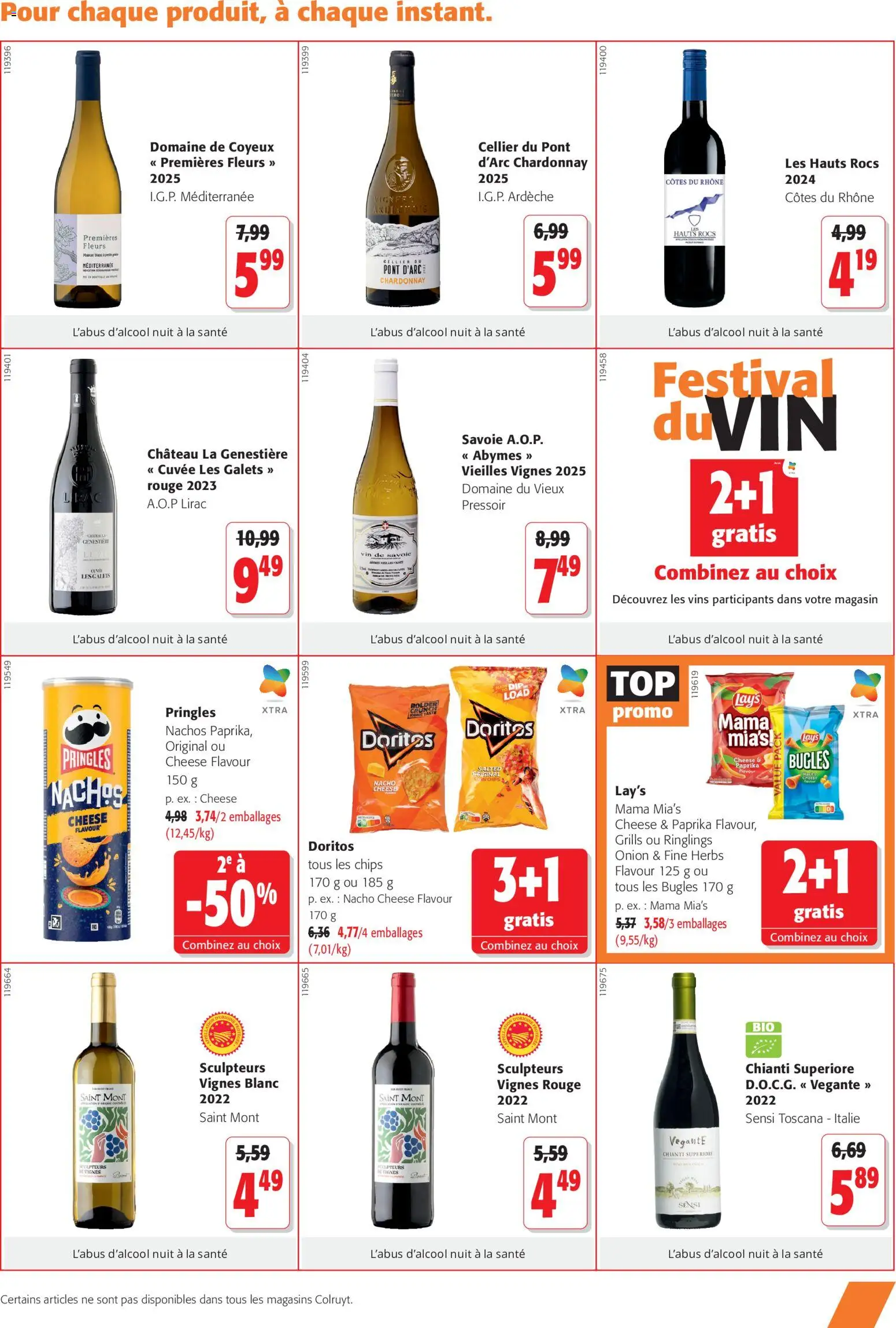 {H1} | Page: 7 | Produits: Pringles, Fleurs, Chianti, Vin
