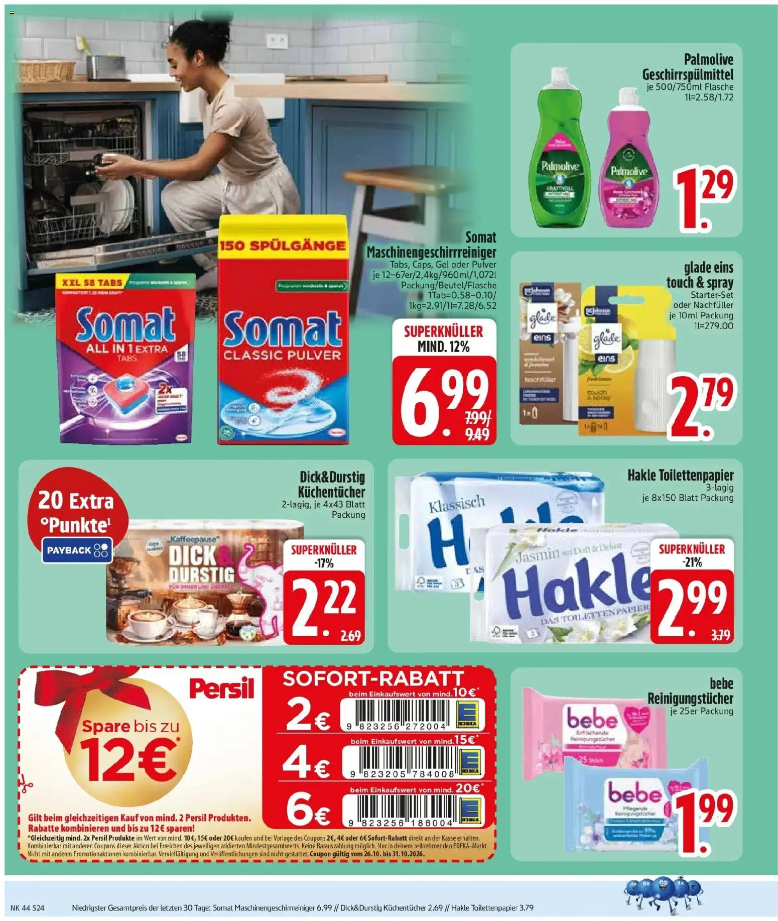 Edeka Prospekt Zolling (ab 26.10.2026) » Angebote Online | Seite: 26 | Produkte: Duft, Reinigungstücher, Persil, Toilettenpapier