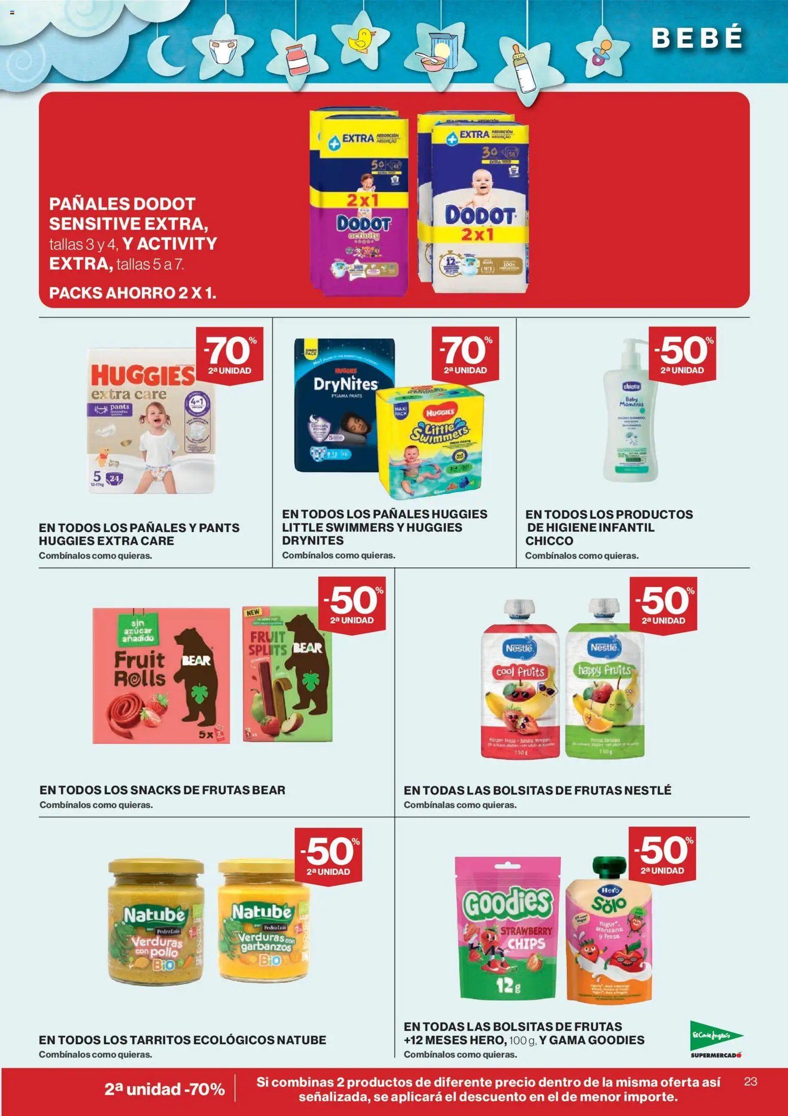 El Corte Inglés ofertas │ válido desde el 13/08/2026 | Página: 23 | Productos: Verduras, Azúcar, Pollo, Pañales