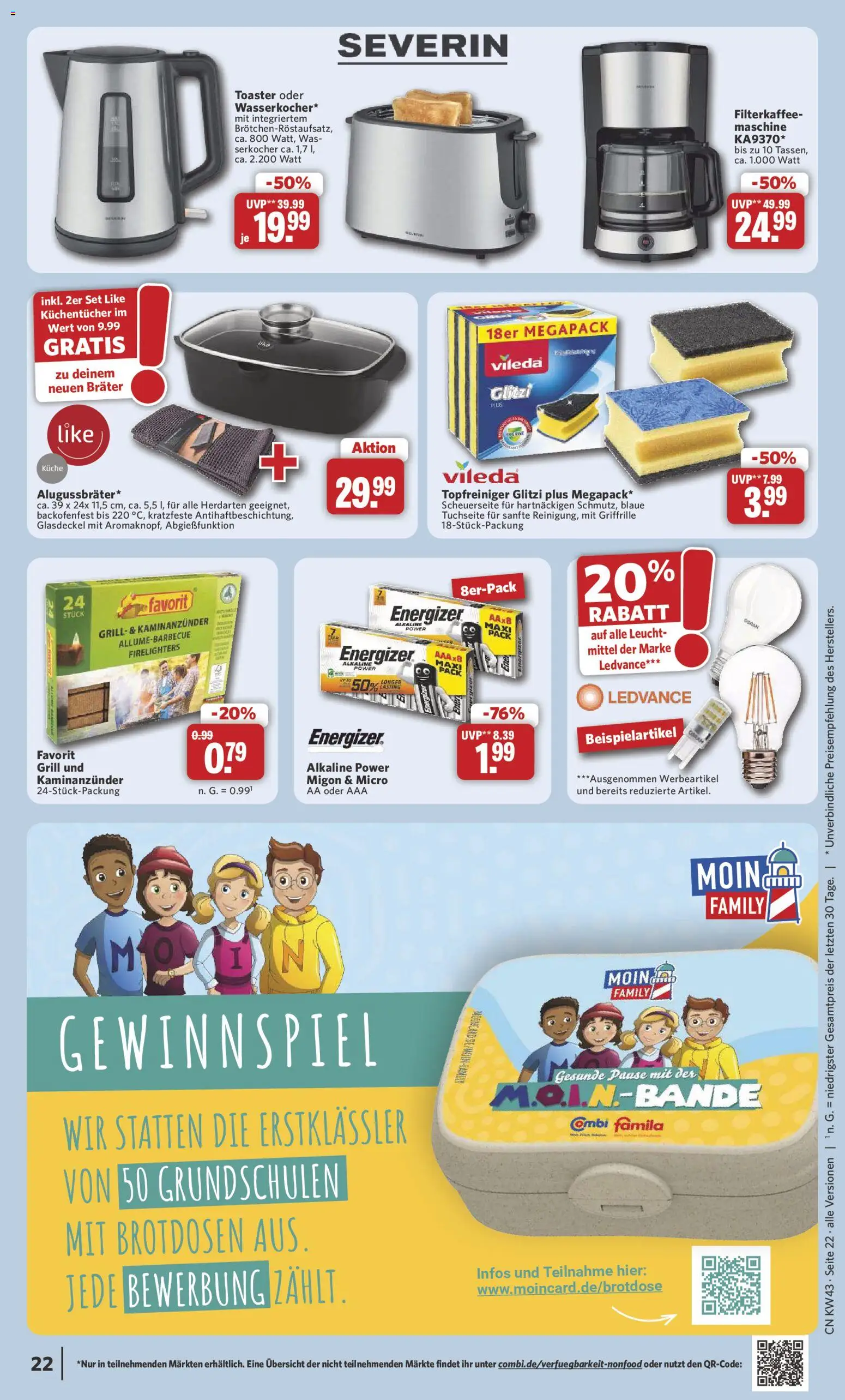 Combi Prospekt – gültig ab 19.10.2026 | Seite: 22 | Produkte: Grill, Toaster, Küche