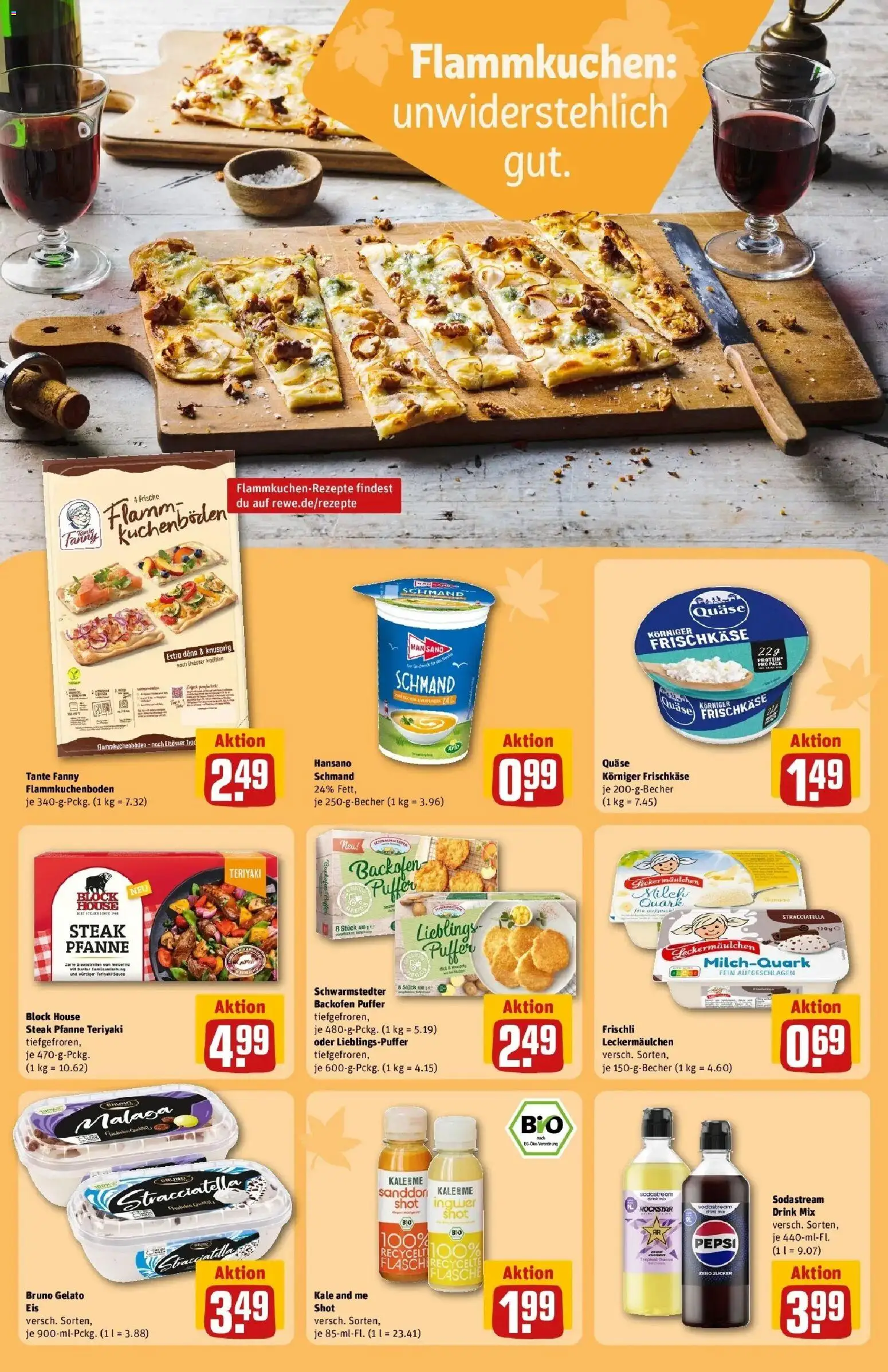 REWE Prospekt ab 05.10.2026 zum Blättern » Angebote | Seite: 20 | Produkte: Rockstar, Pepsi, Frischkase, Sodastream