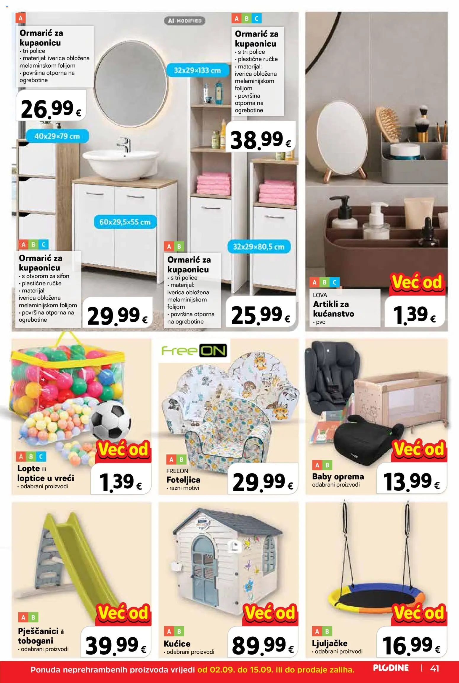 Plodine katalog | vrijedi od 02.09.2026 | Stranica: 41 | Proizvodi: Ljuljačke