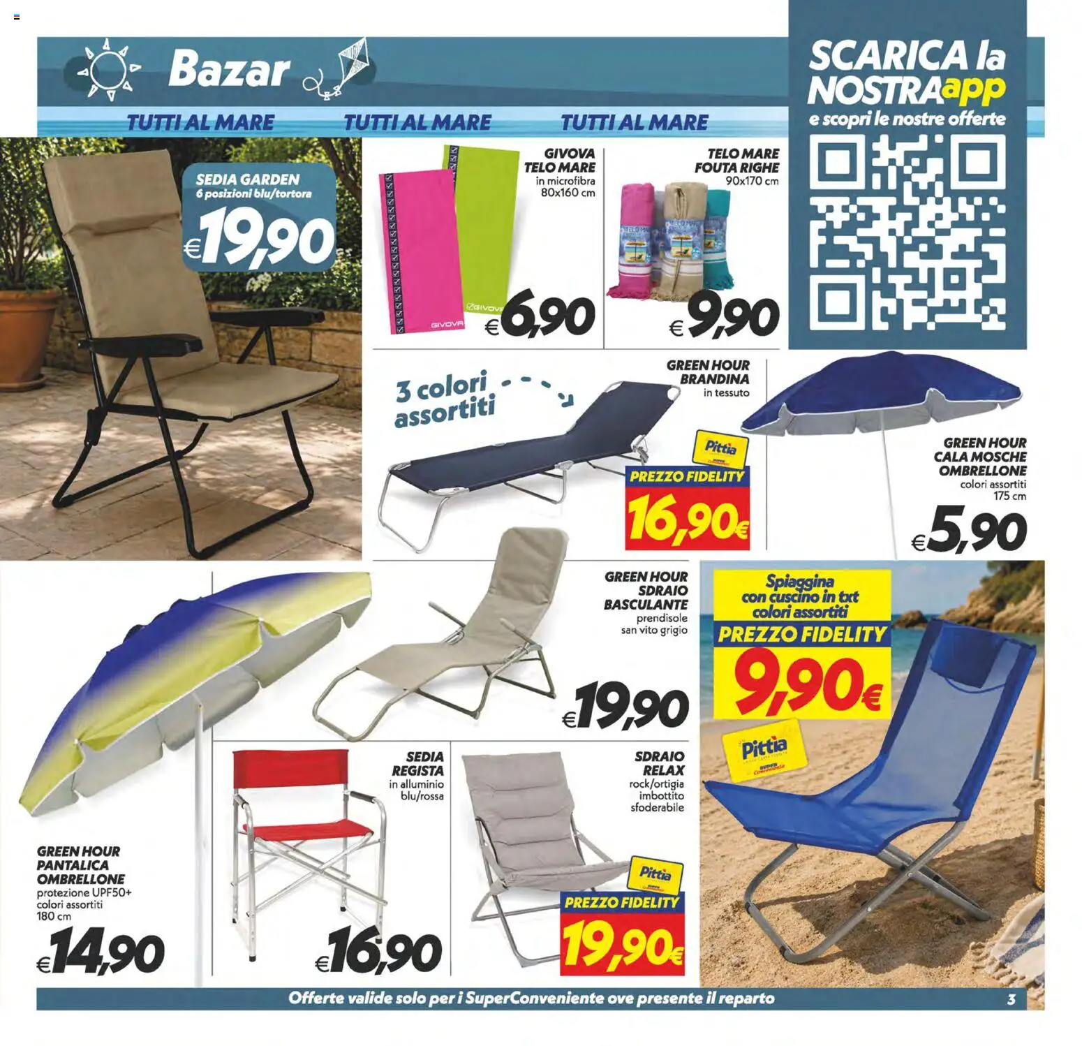Volantino SuperConveniente del 11/08/2026 | Pagina: 27 | Prodotti: Sdraio, Alluminio, Cuscino, Sedia