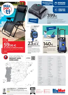 Vista previa BigMat - Jardin y Piscinas 2026 válido desde el 23.03.2026 | Página: 64 | Productos: Hidrolimpiadora, Robot, Sillón, Batería