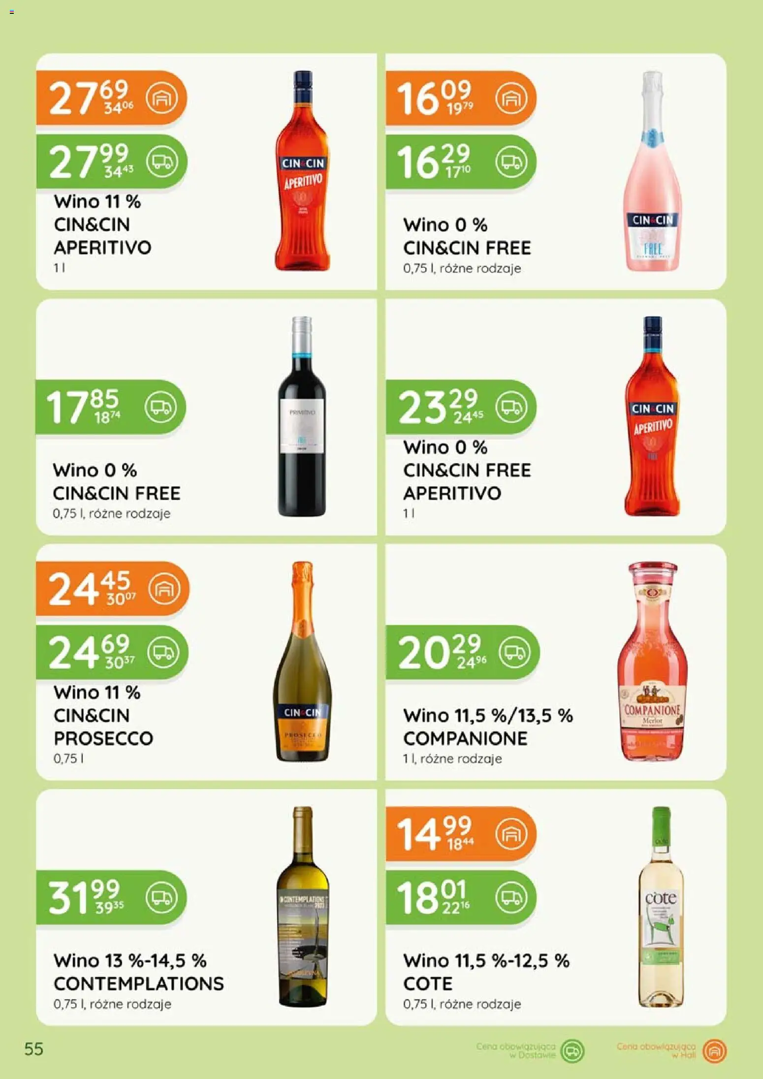 Eurocash gazetka - Katalog Alkoholowy od 01.05.2026 | Strona: 55 | Produkty: Merlot, Wino, Prosecco