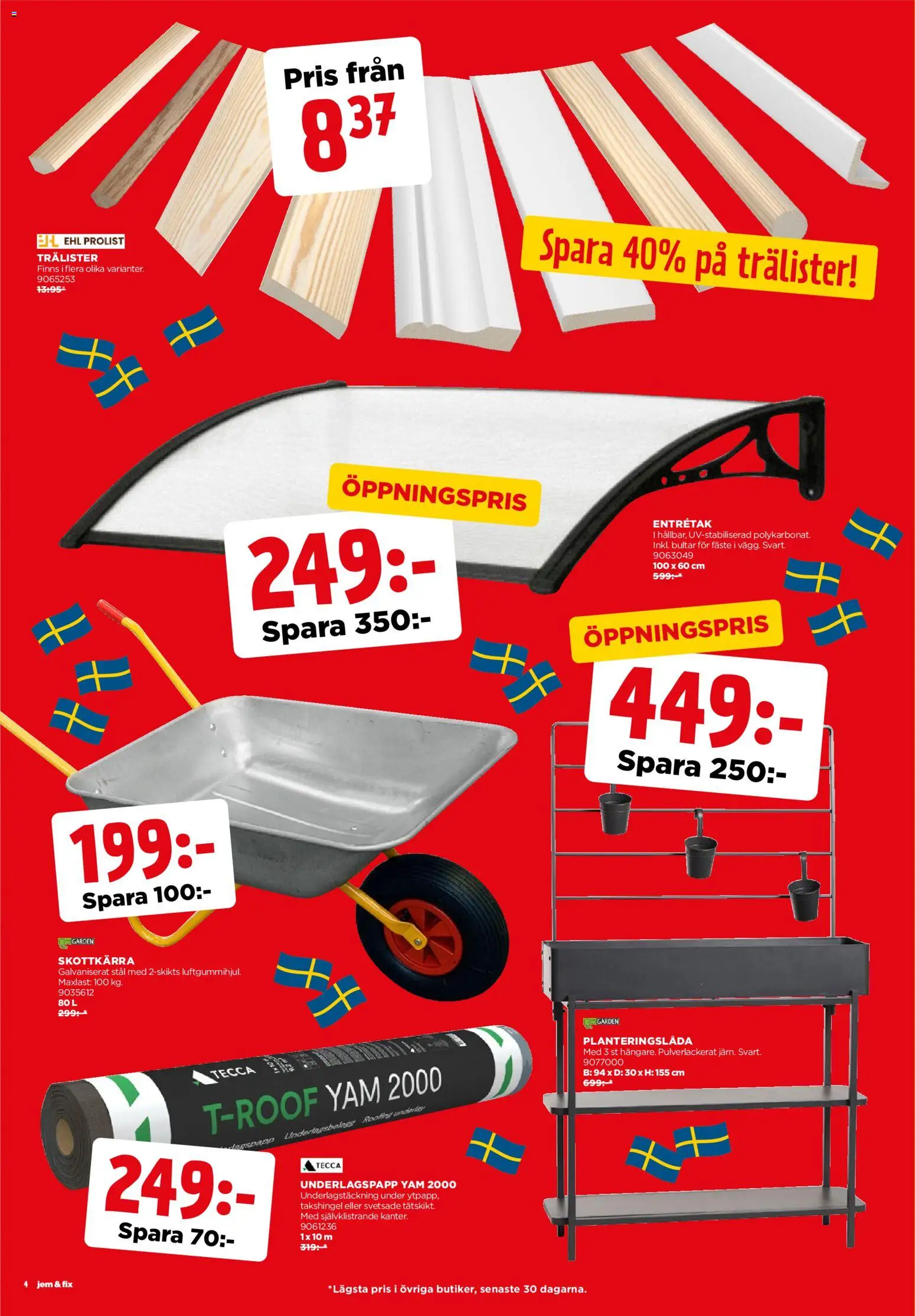 Jem & Fix reklamblad aktuell från 26.05.2026 | Sida: 4 | Produkter: Skottkärra