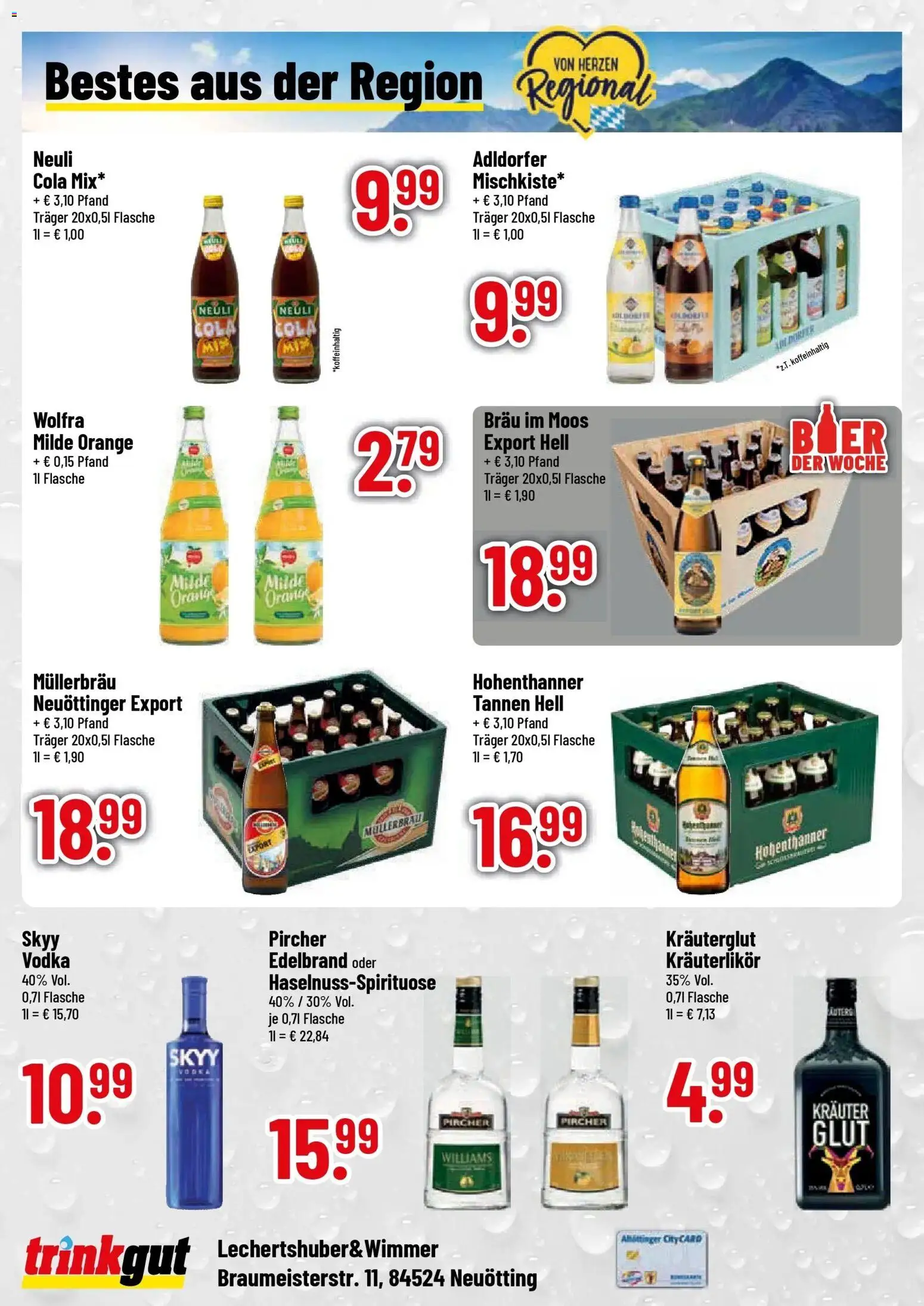 Trinkgut Prospekt Neuötting (ab 12.10.2026) » Angebote online | Seite: 4 | Produkte: Cola, Vodka