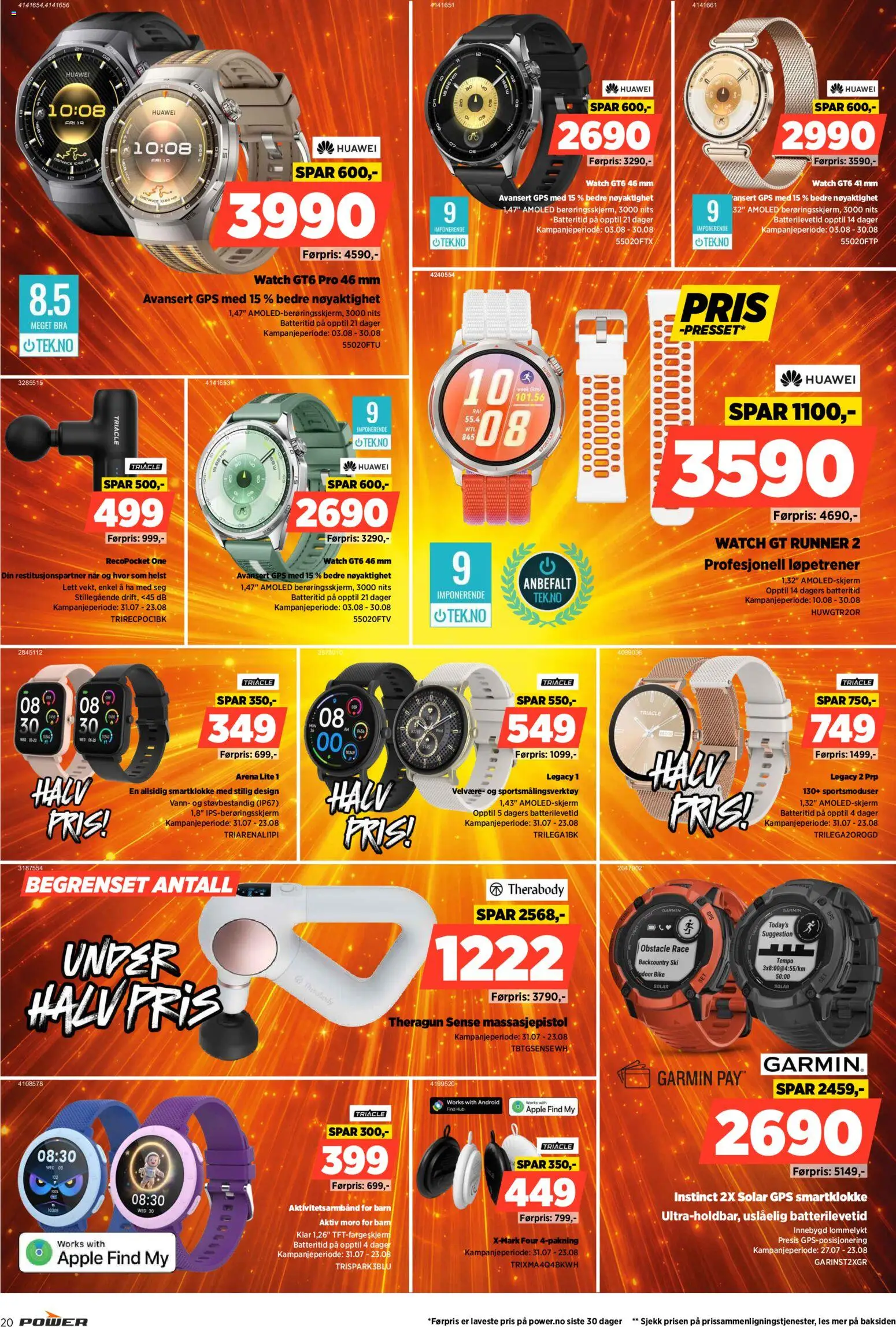 {H1} | Side: 20 | Produkter: GPS, Lommelykt, Ved, Smartklokke