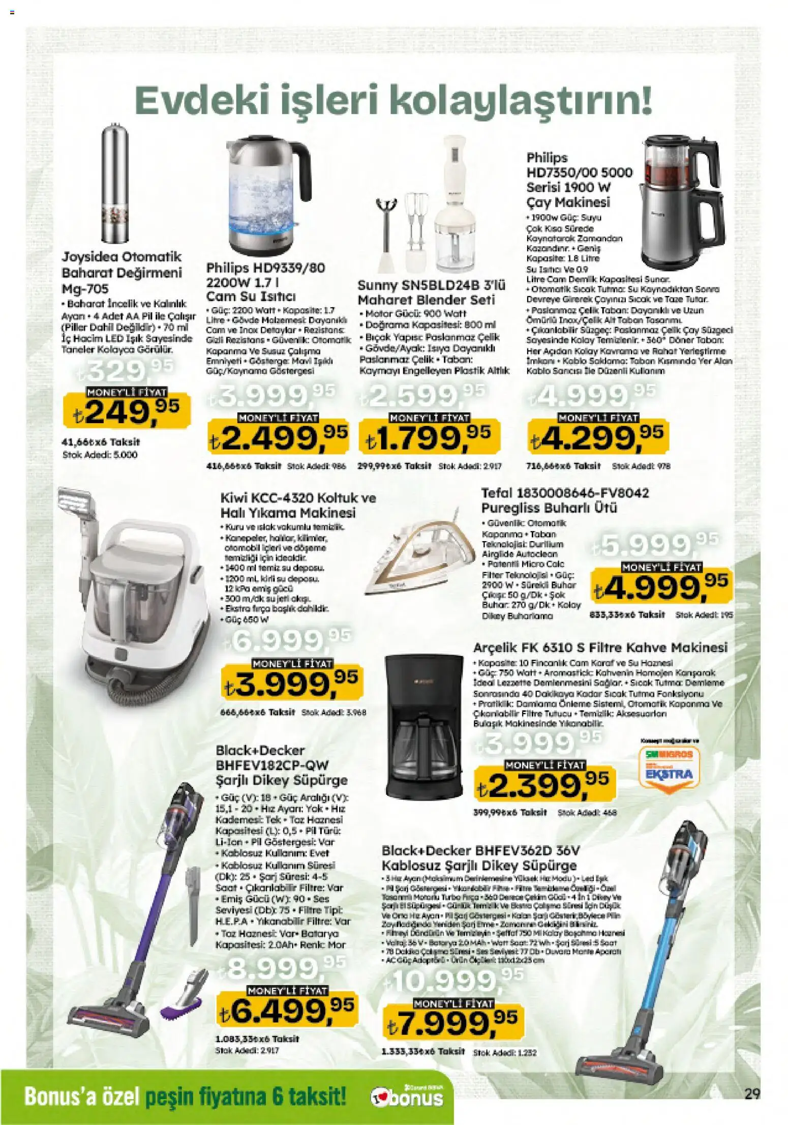 Migros Katalog - 5M Migroskop Dijital - 06 Ağustos 2026 tarihinden itibaren geçerlidir | Sayfa: 143 | Ürünler: Baharat, Ses, Kahve makinesi, Ütü