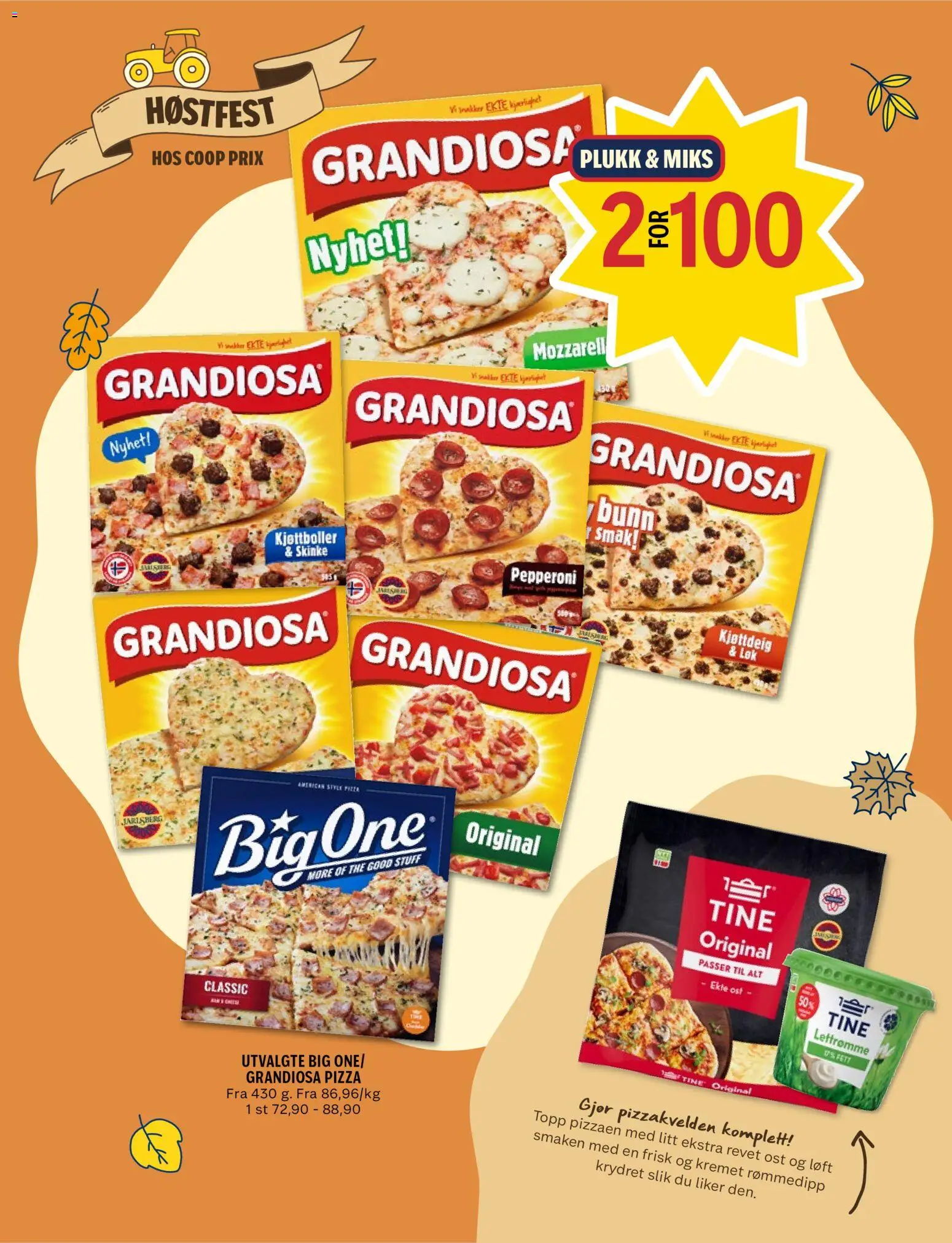 {H1} | Side: 4 | Produkter: Pizza, Kjøttdeig, 1, Grandiosa