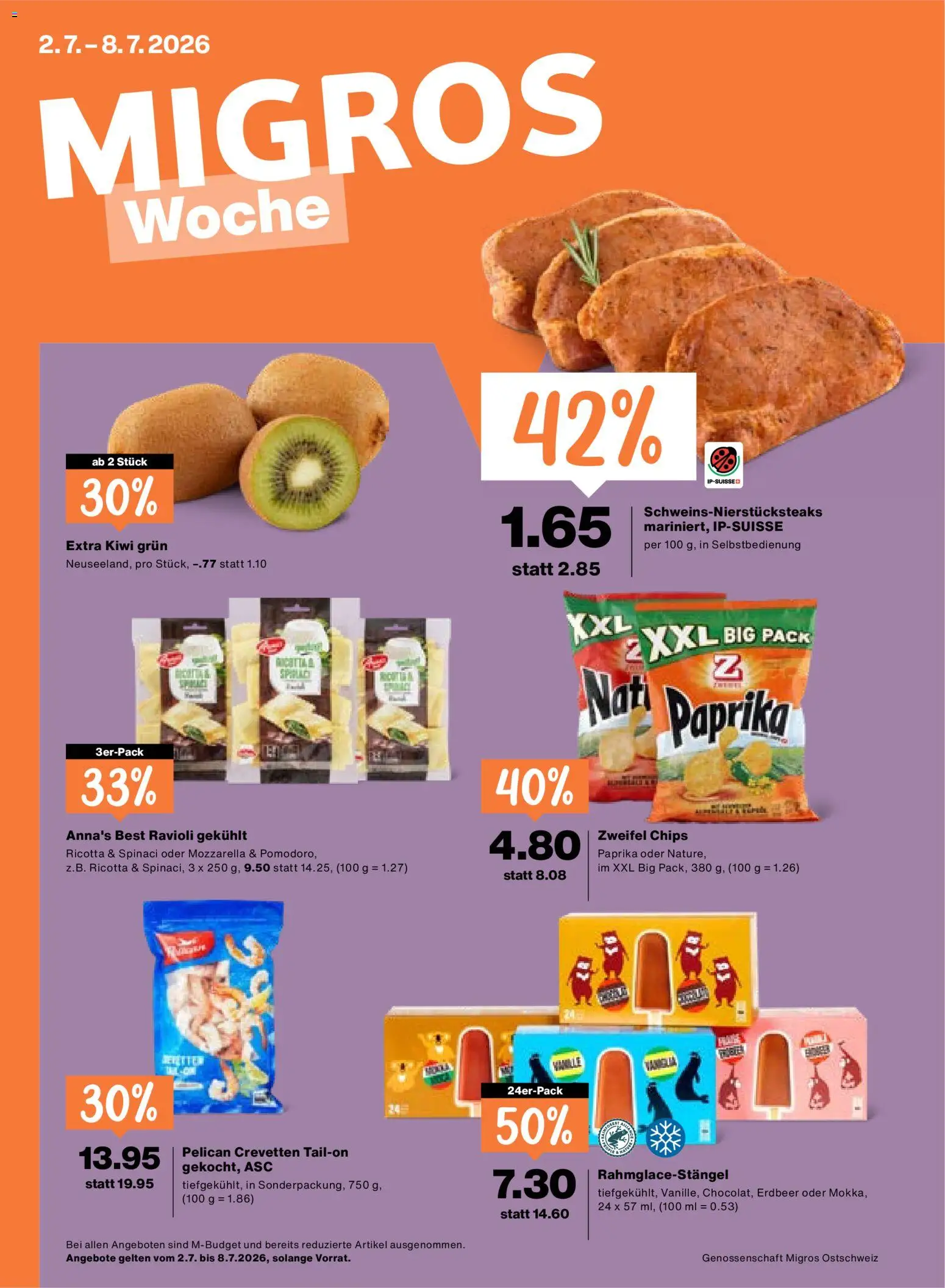 Migros aktionen – gültig ab 02.07.2026 | Seite: 1