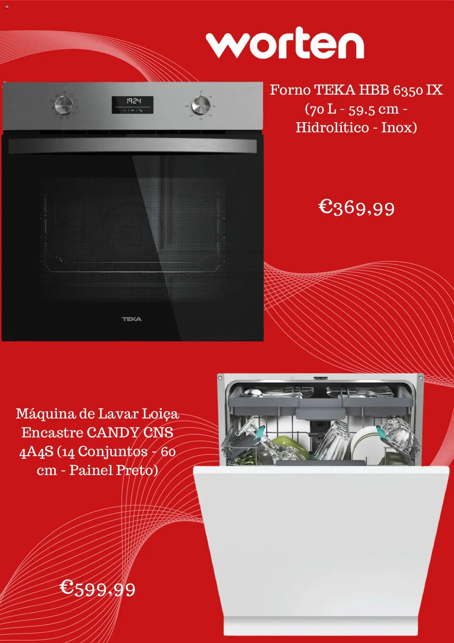 Worten Promoções │ válido de 19/08/2026 | Página: 3 | Produtos: Forno, Máquina de lavar, Máquina de lavar loiça