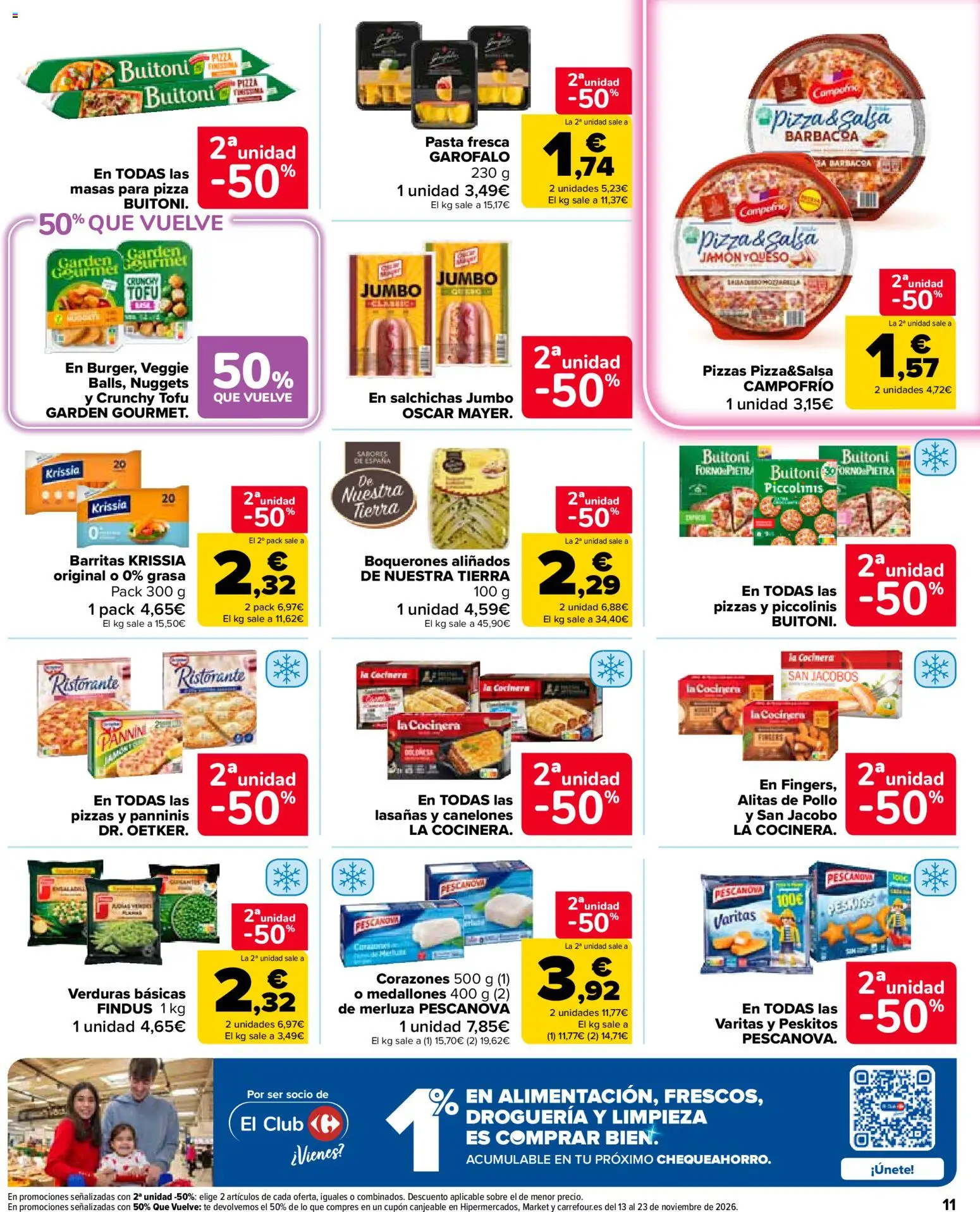 Carrefour Market folleto │ válido desde el 27/10/2026 | Página: 11 | Productos: Verduras, Pasta, Tierra, Pollo