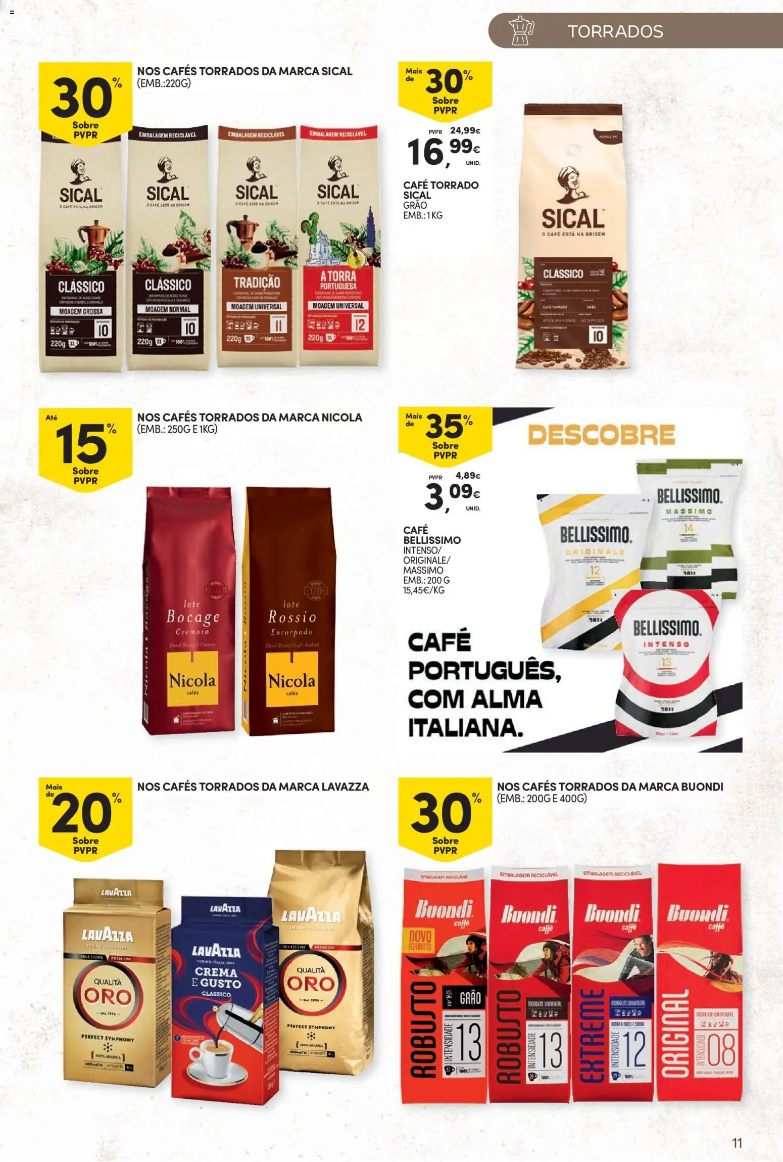 Continente Bebidas Quentes │ válido de 13/10/2026 | Página: 11 | Produtos: Café
