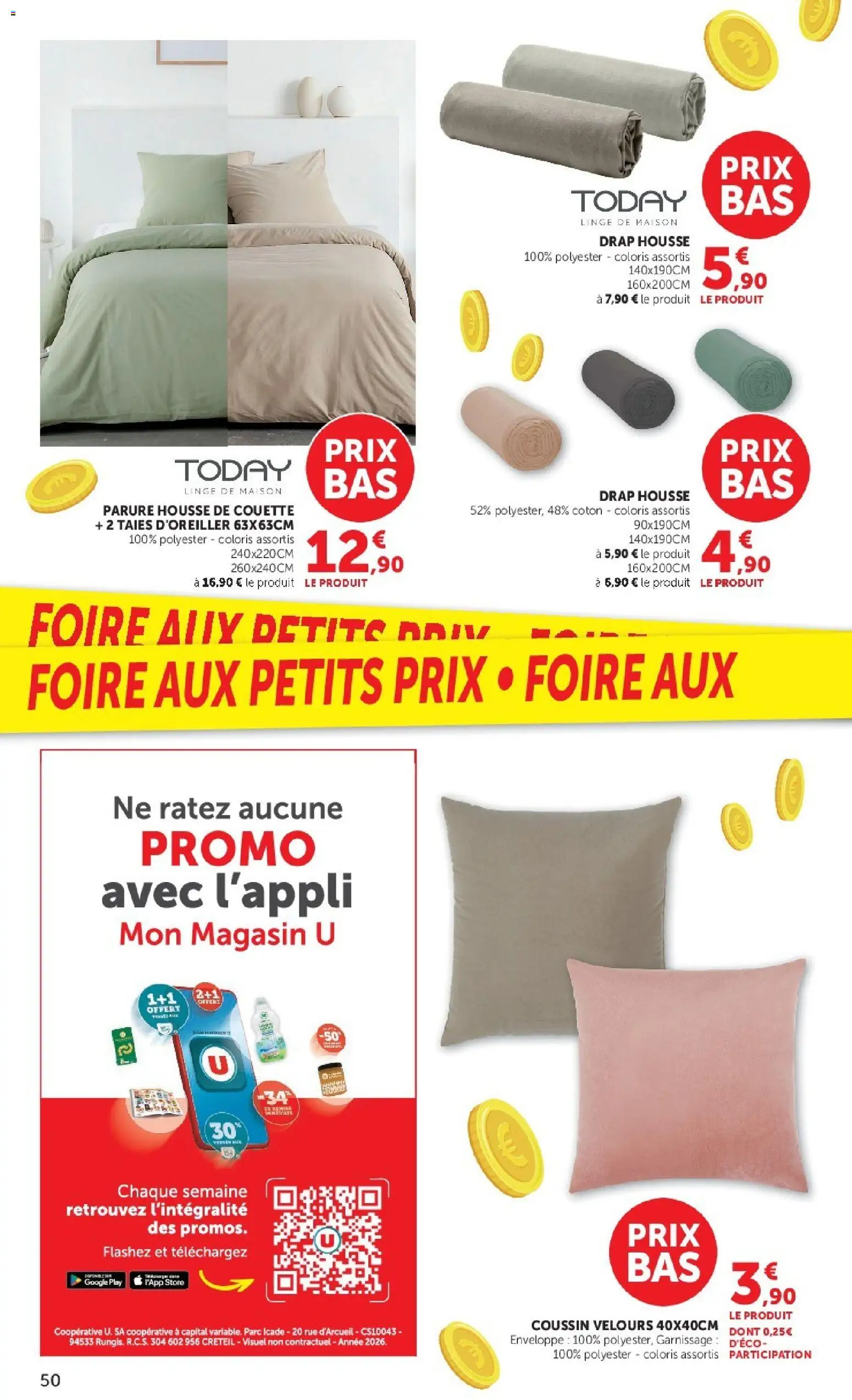 {H1} | Page: 50 | Produits: Enveloppe, Store, Housse de couette, Drap housse