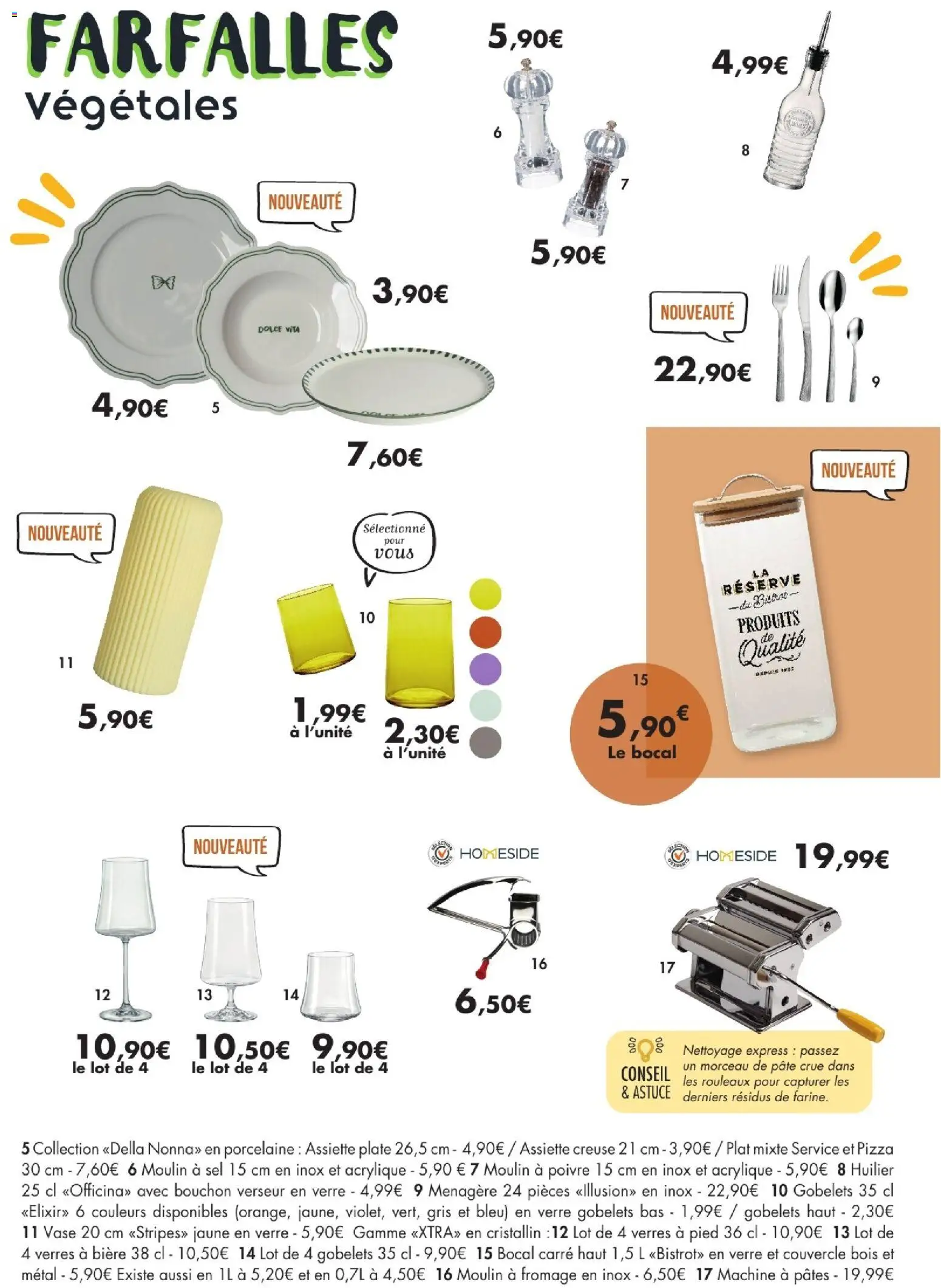 {H1} | Page: 29 | Produits: Porcelaine, Fromage, Pizza, Bière
