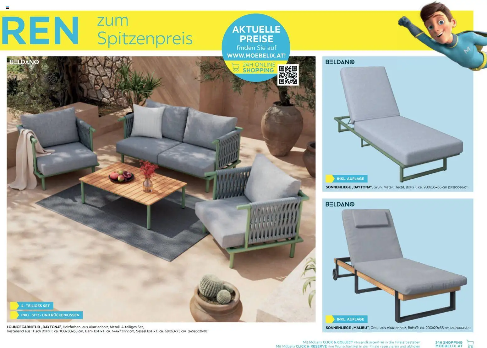Möbelix Gartenmöbel gültig ab 16.03.2026 | Seite: 11 | Produkte: Sessel, Tisch