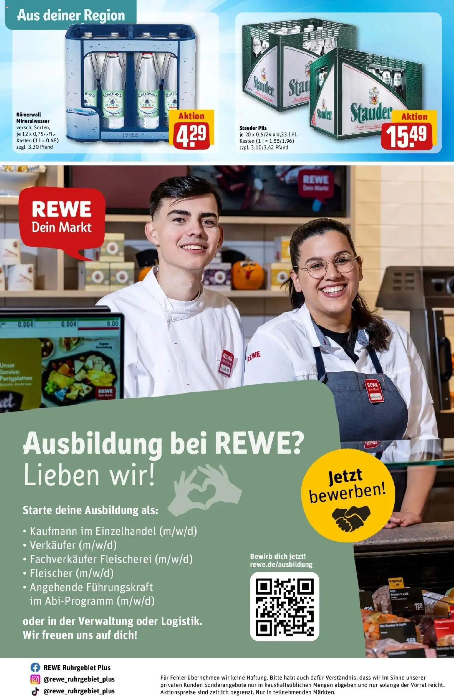 Rewe Prospekt Recklinghausen – gültig ab 17.05.2026 | Seite: 30 | Produkte: Pils, Mineralwasser
