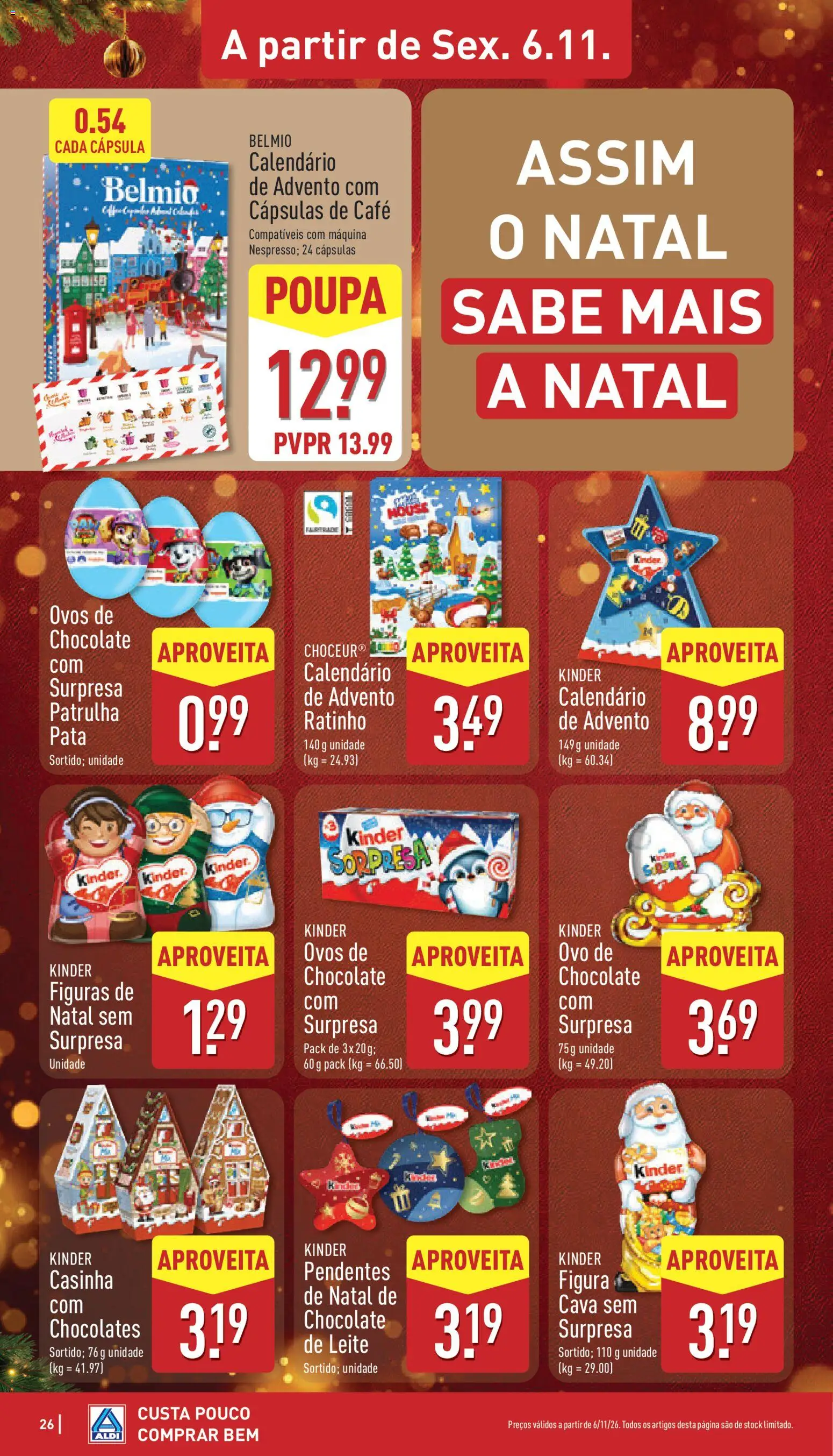 Aldi folheto │ válido de 02/11/2026 | Página: 26 | Produtos: Chocolates, Cápsulas, Café, Chocolate