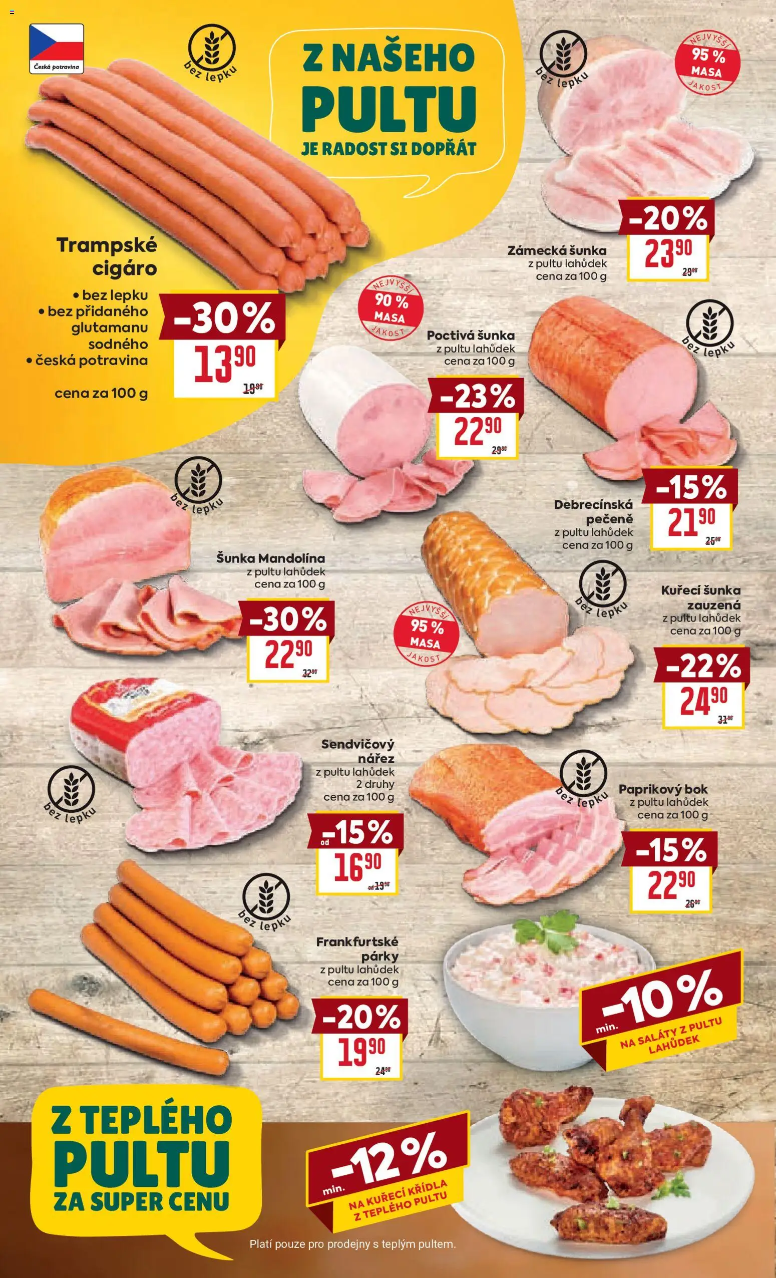 Billa Velký leták od 06.05.2026 | Strana: 12 | Produkty: Saláty, Mandolína, Kuřecí šunka, Kuřecí Křídla