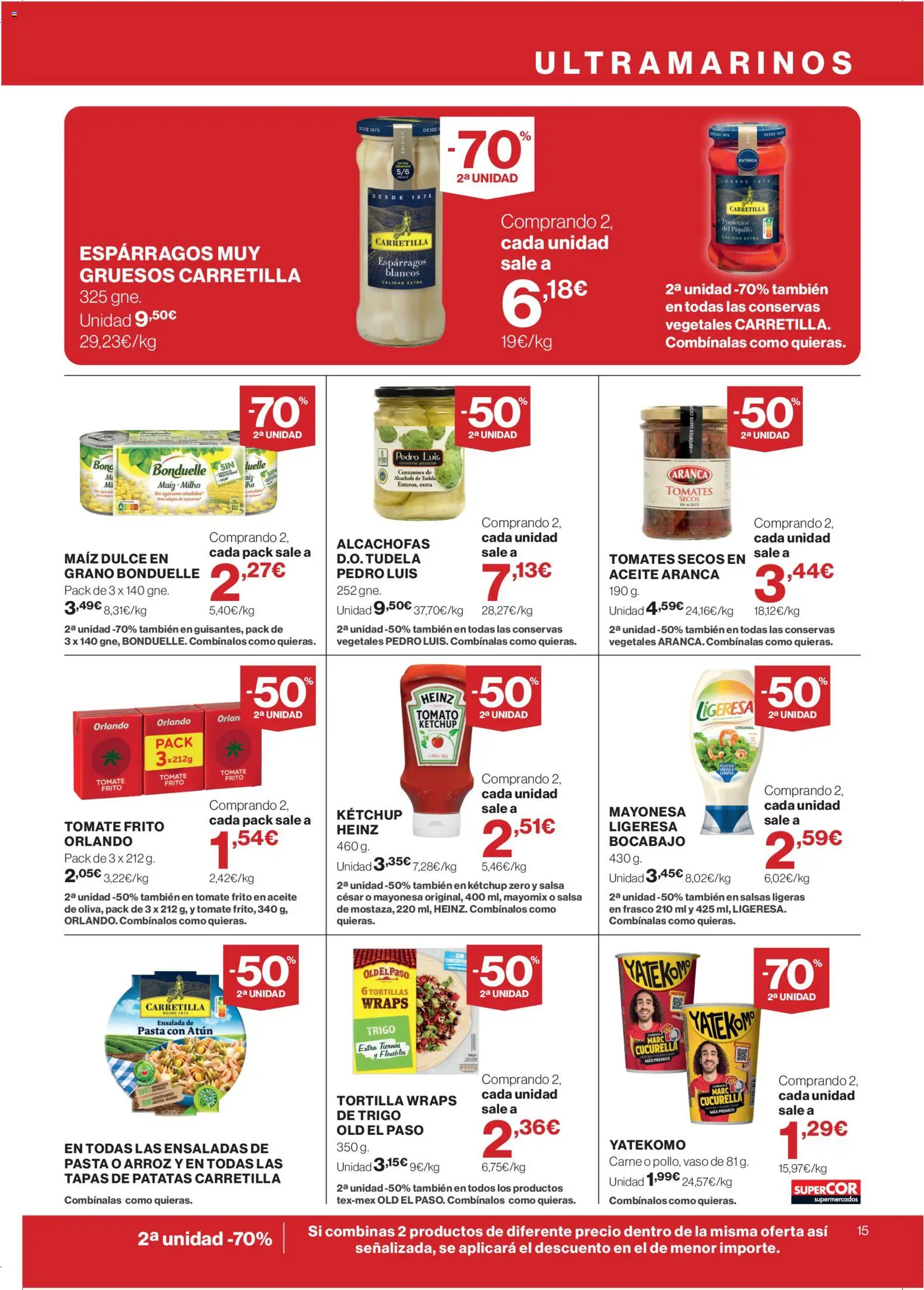 Supercor folleto │ válido desde el 04.06.2026 | Página: 15 | Productos: Arroz, Pasta, Ensalada, Οθόνη προβολής
