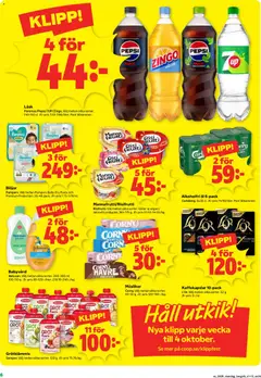 Stora Coop erbjudanden - Förhandsvisning av reklamblad från butik Stora Coop aktuell från 21/09/2026 | Sida: 6 | Produkter: Gröt, Galler, Öl, Häll