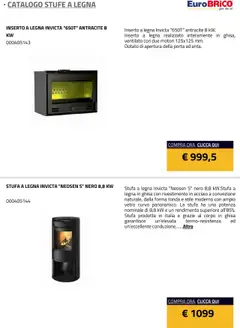 Anteprima del volantino Eurobrico Stufe a Legna catalogo valido a partire dal 23.07.2025 | Pagina: 8 | Prodotti: Stufa a legna, Stufa