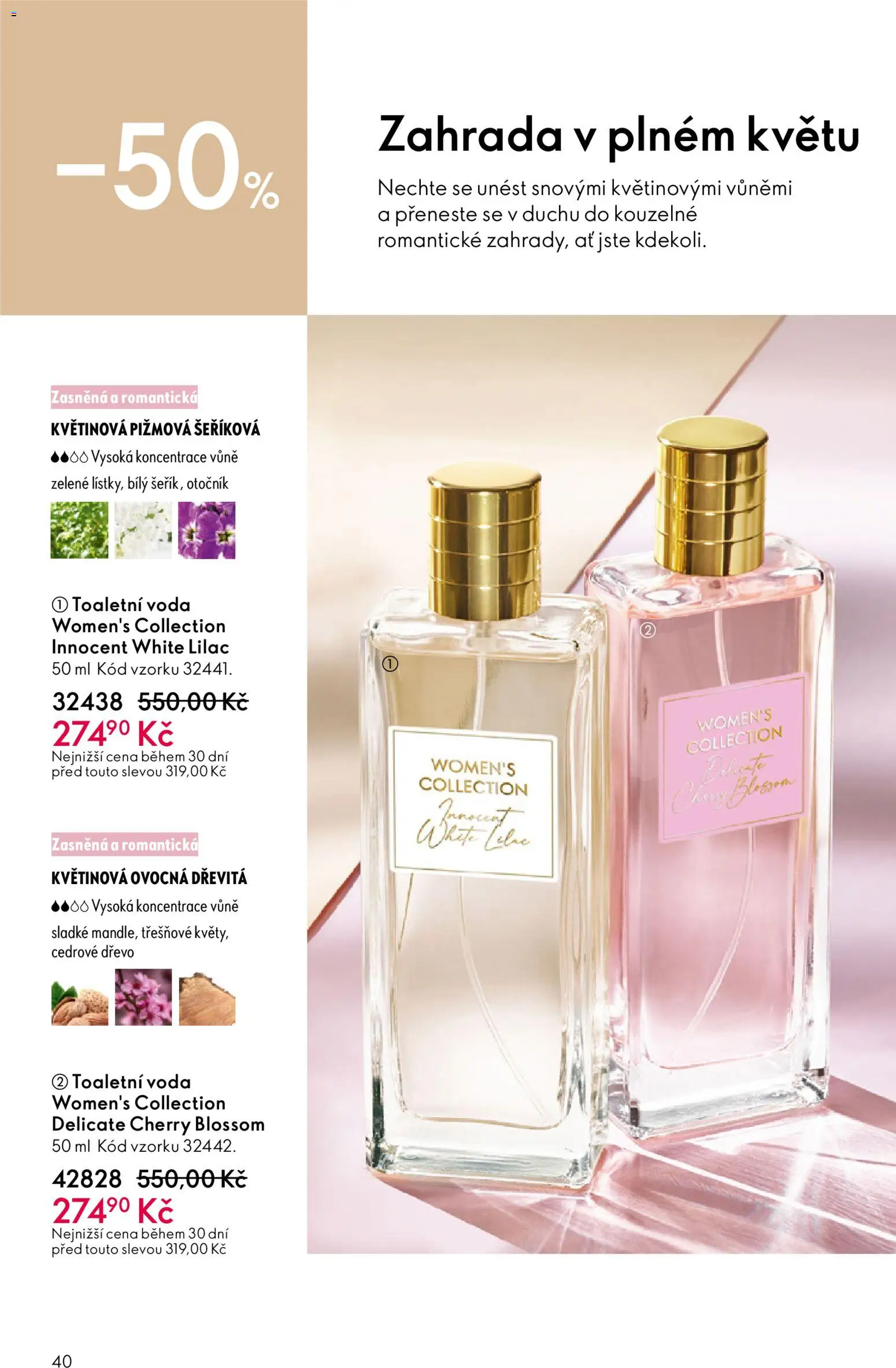 Oriflame katalog č. 08/2026 od 27.05.2026 | Strana: 40 | Produkty: Voda, Zahrada, Toaletní voda