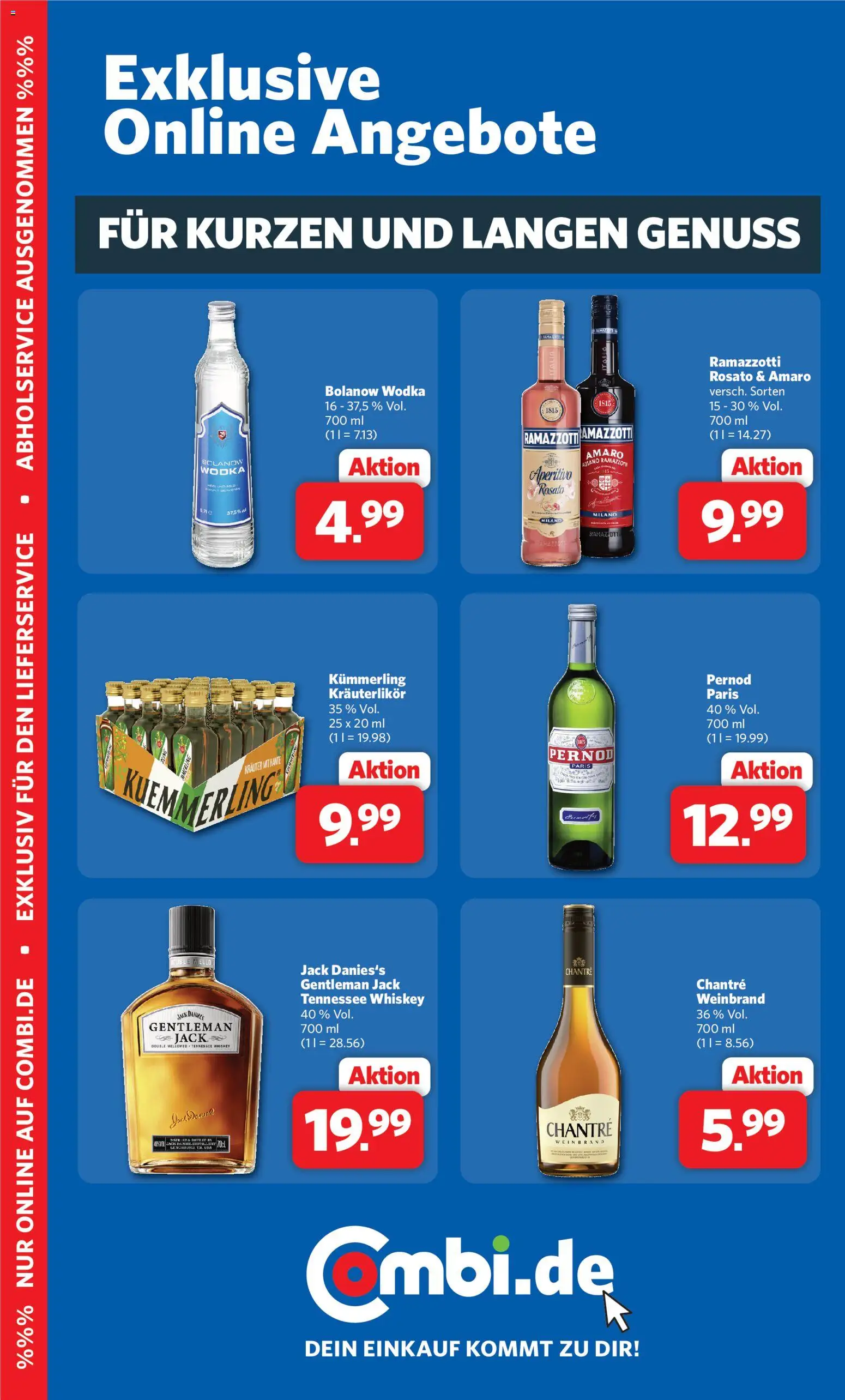 Combi Lieblingsdrinks – gültig ab 04.05.2026 | Seite: 2 | Produkte: Chantré, Wodka, Whiskey, Ramazzotti