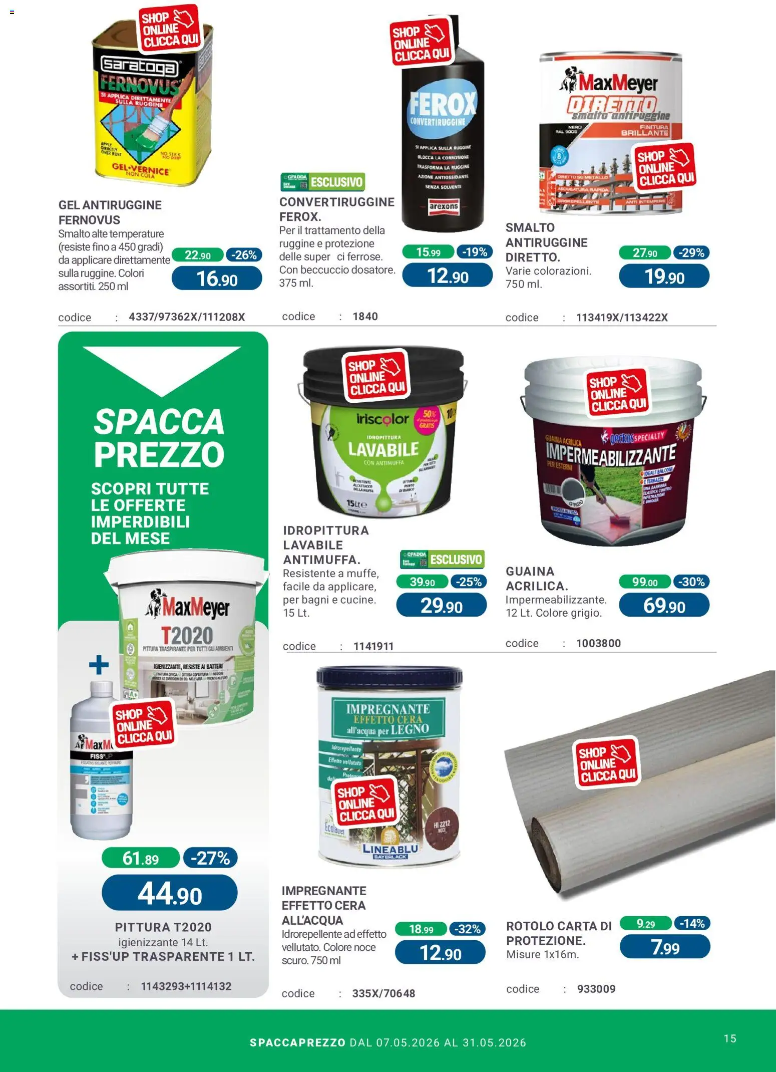 Volantino CFadda del 07.05.2026 | Pagina: 15 | Prodotti: Impregnante, Pittura