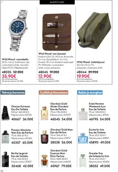Oriflame-mainoslehti voimassa 22.04.2026 alkaen | Sivu: 78 | Tuotteet: Eau de toilette, Pinsetit