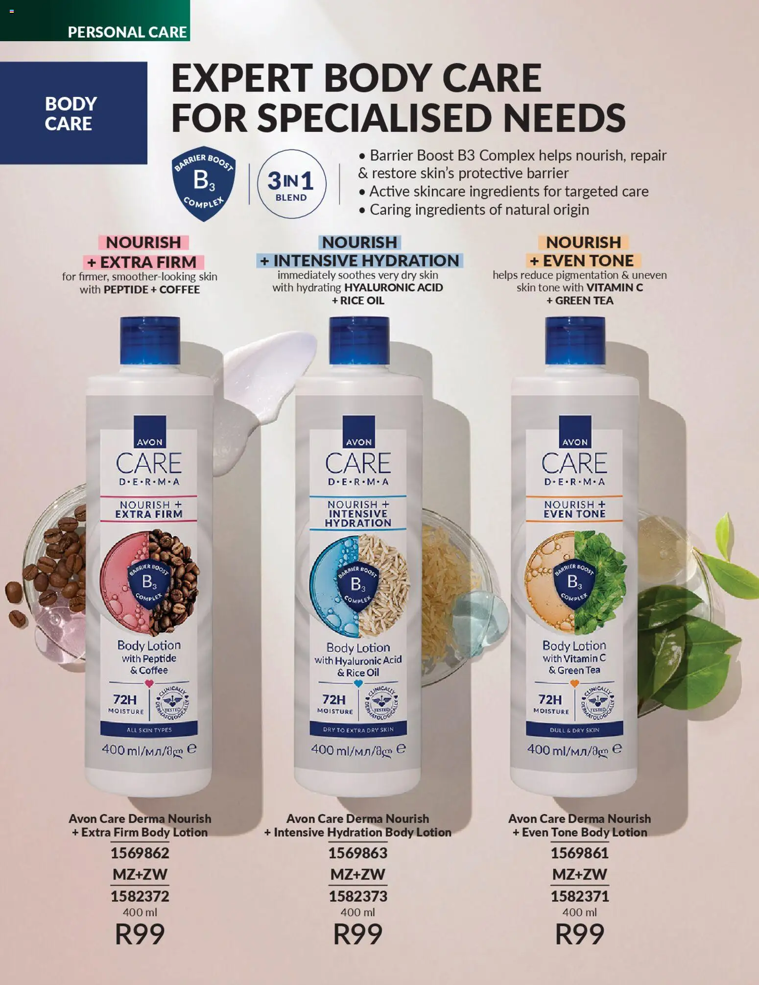 New Avon catalogue – valid from 01.04.2026 | Page: 168 | Products: Oil, Coffee, Rice, Lotion