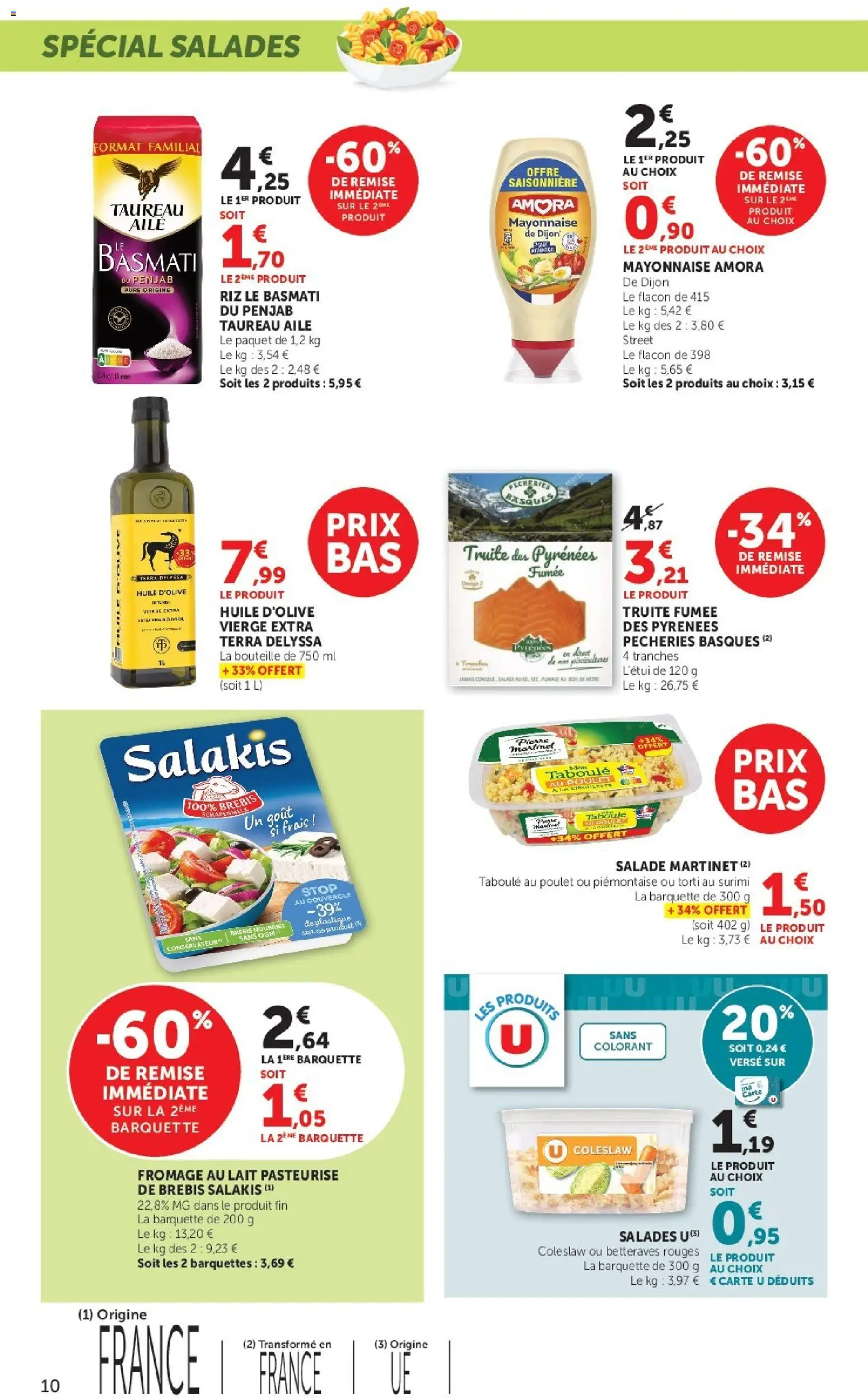 {H1} | Page: 10 | Produits: Huile D'olive, Mayonnaise, Fromage, Huile