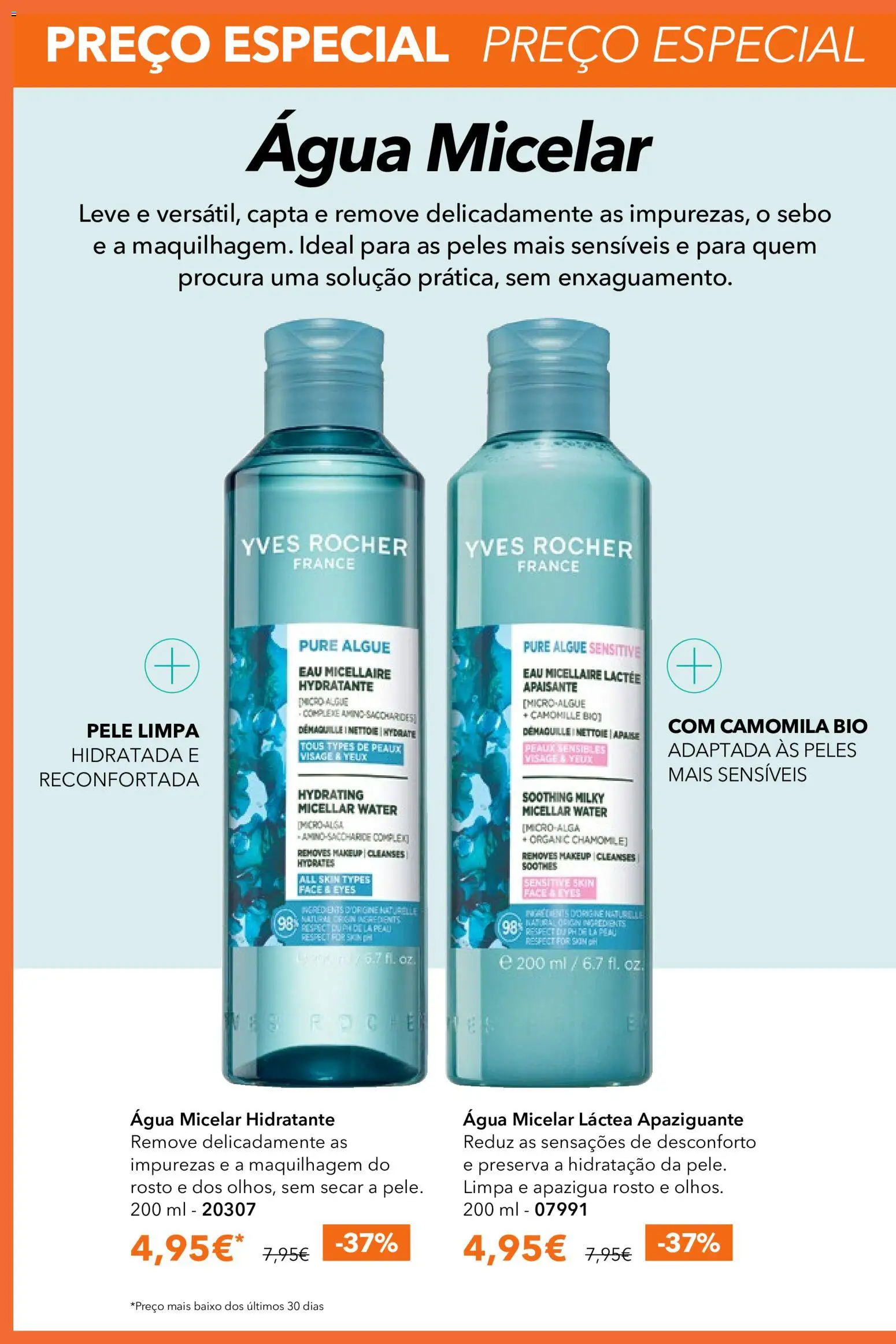 Yves Rocher catálogo 8 │ válido de 03.06.2026 | Página: 28 | Produtos: Agua, Água micelar, Maquilhagem