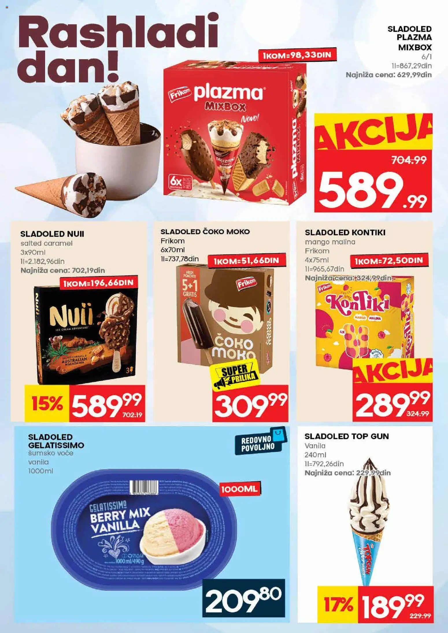 Mercator katalog - važi od 04.06.2026 | Strana: 12 | Proizvode: Sladoled, Mango, Plazma, Malina