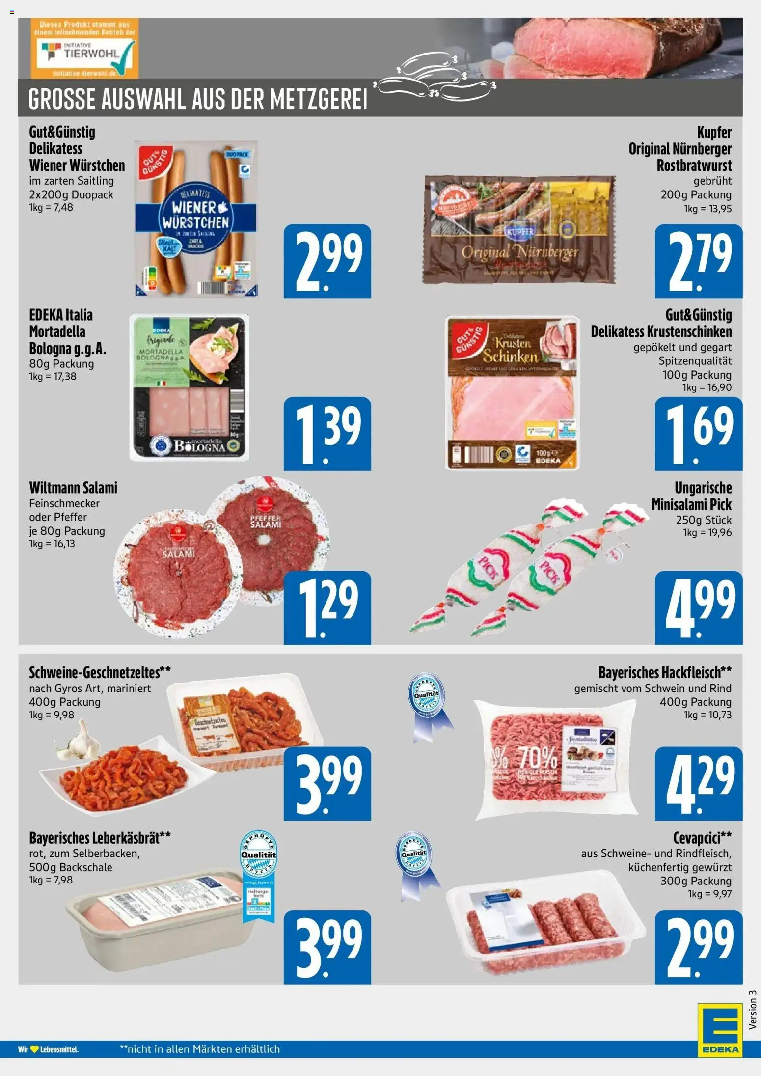 E xpress Prospekt München – gültig ab 28.09.2026 | Seite: 4 | Produkte: Cevapcici, Gyros, Schinken, Hackfleisch