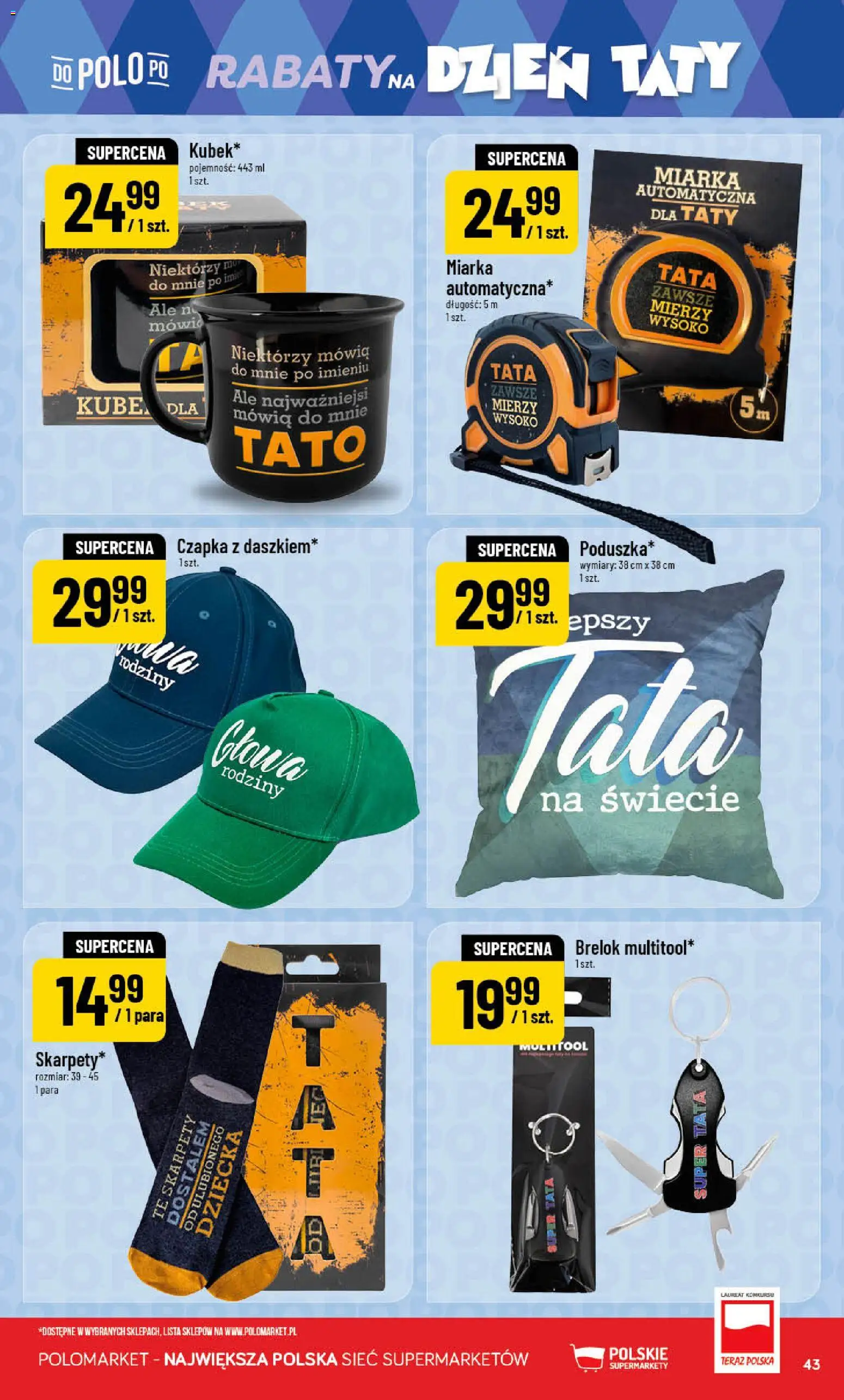 POLOmarket gazetka od 17.06.2026 | Strona: 43 | Produkty: Skarpety, Czapka, Multitool