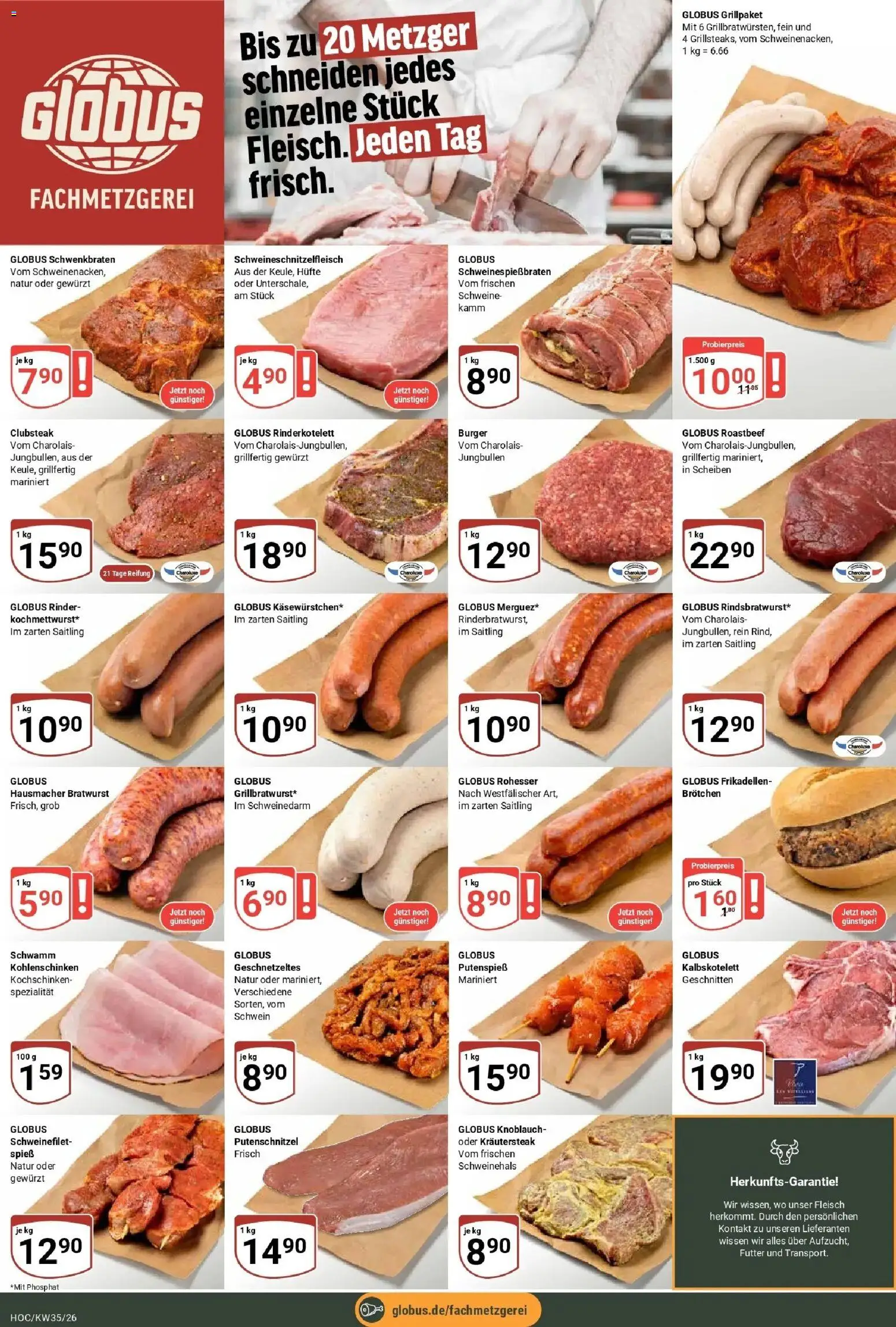 Globus Prospekt Hockenheim (ab 24.08.2026) » Angebote online | Seite: 10 | Produkte: Burger, Roastbeef, Schweinefilet, Knoblauch