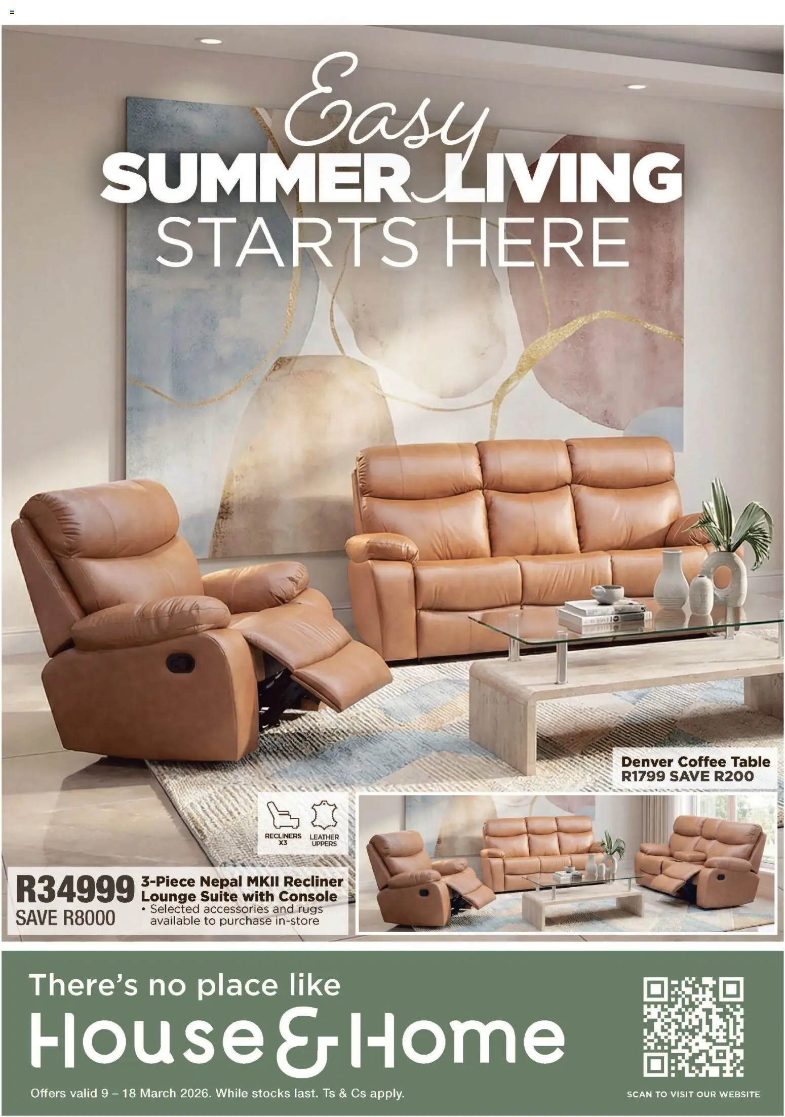 New House and Home catalogue – valid from 09.03.2026 | Page: 1 | Products: Coffee table, Table, Lounge suite, Coffee