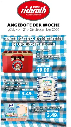 Rewe Prospekt Bergheim ab 21.09.2026 gültig