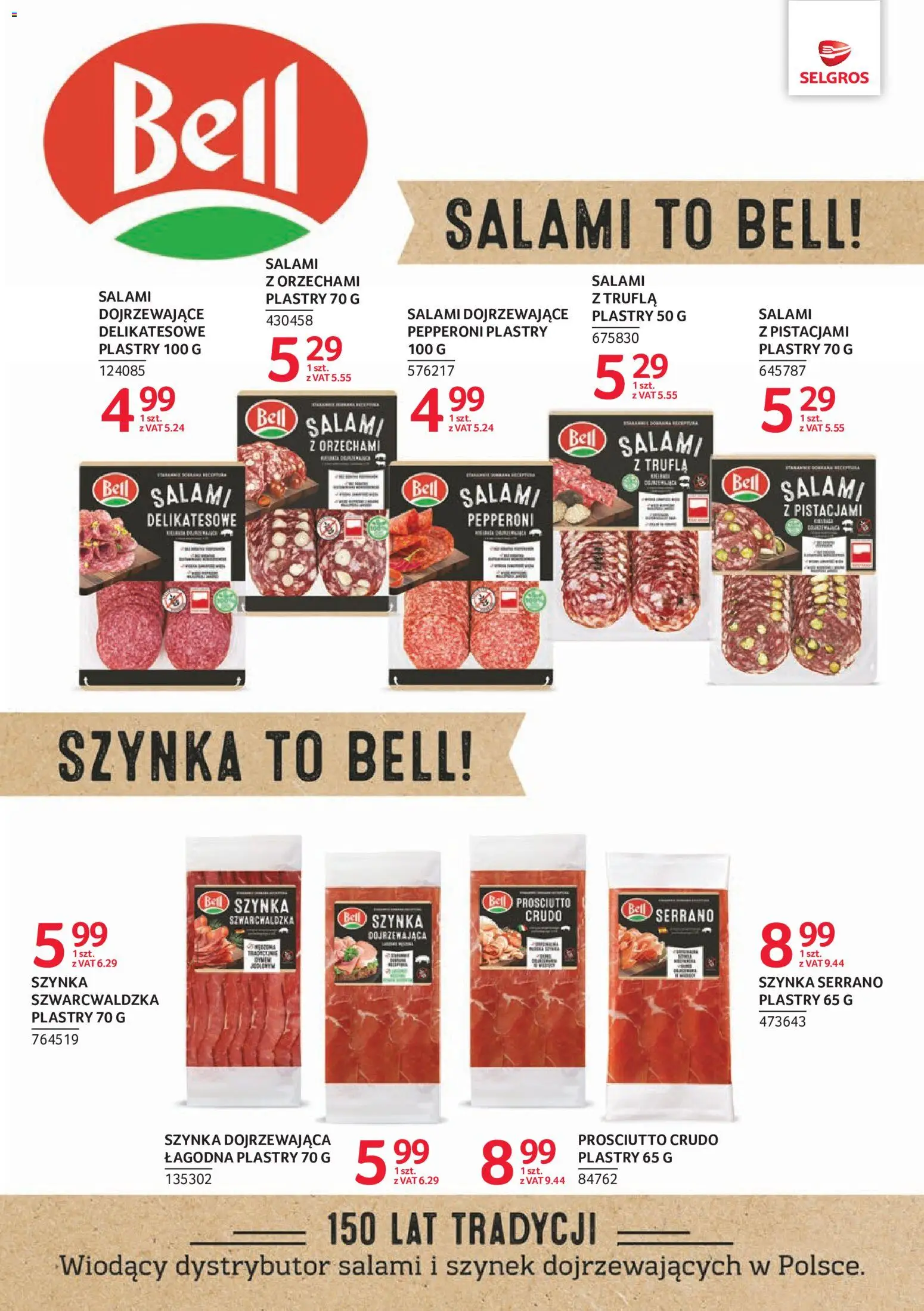 Selgros cash&carry gazetka - Markowe produkty od 27.08.2026 | Strona: 11 | Produkty: Prosciutto crudo, Szynka serrano, Prosciutto, Salami