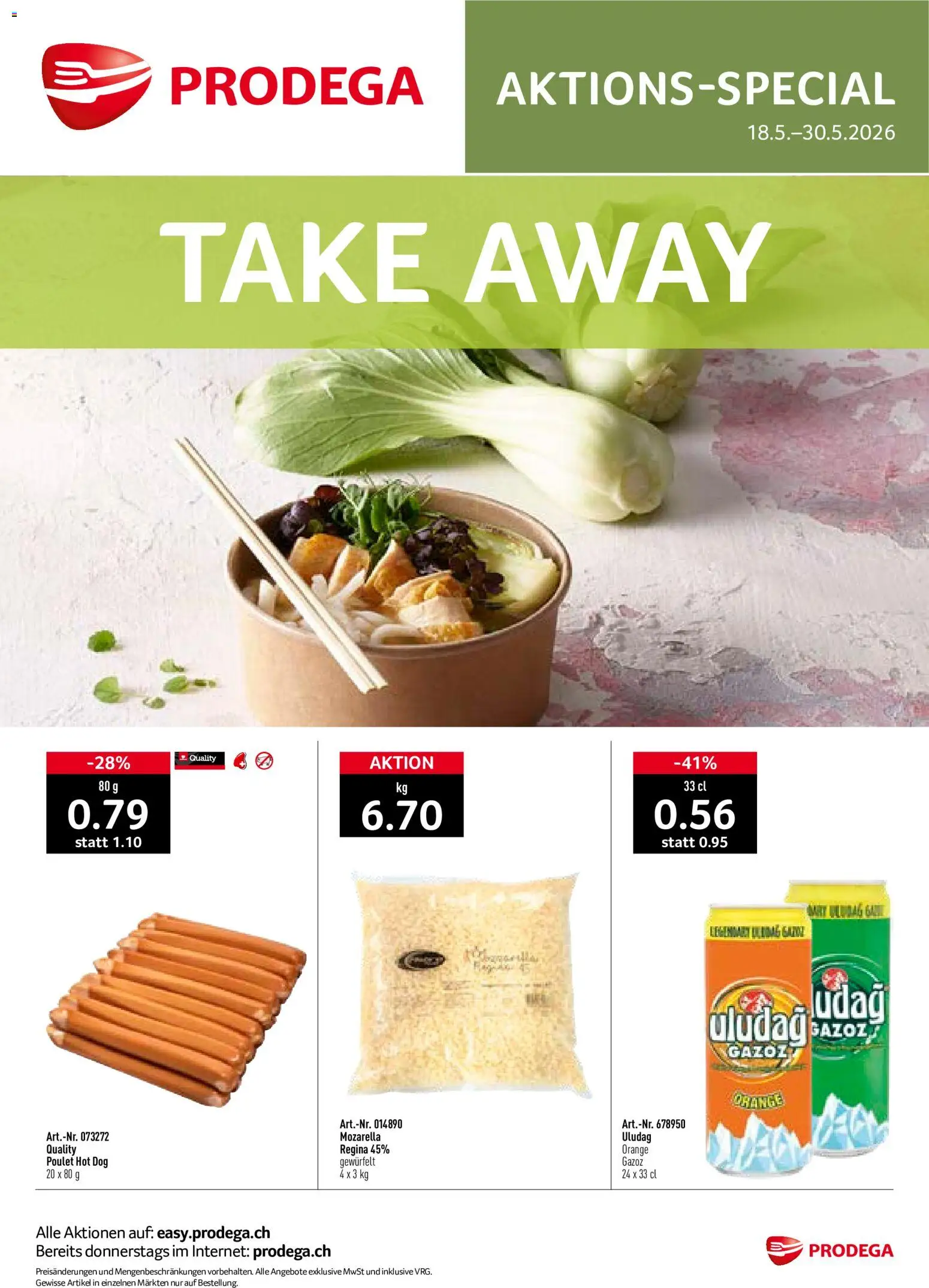 Prodega aktionen Take Away – gültig ab 18.05.2026 | Seite: 1