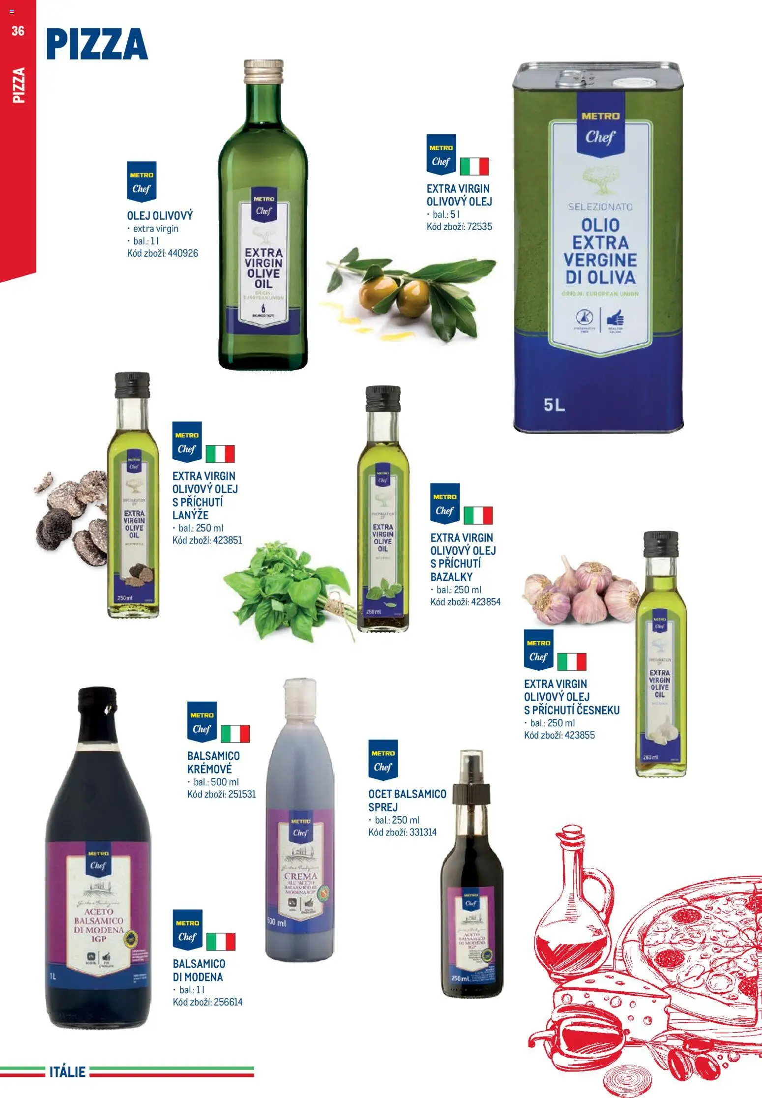 Makro leták - Itálie od 15.05.2026 | Strana: 36 | Produkty: Olivový olej, Olej, Pizza, Crema