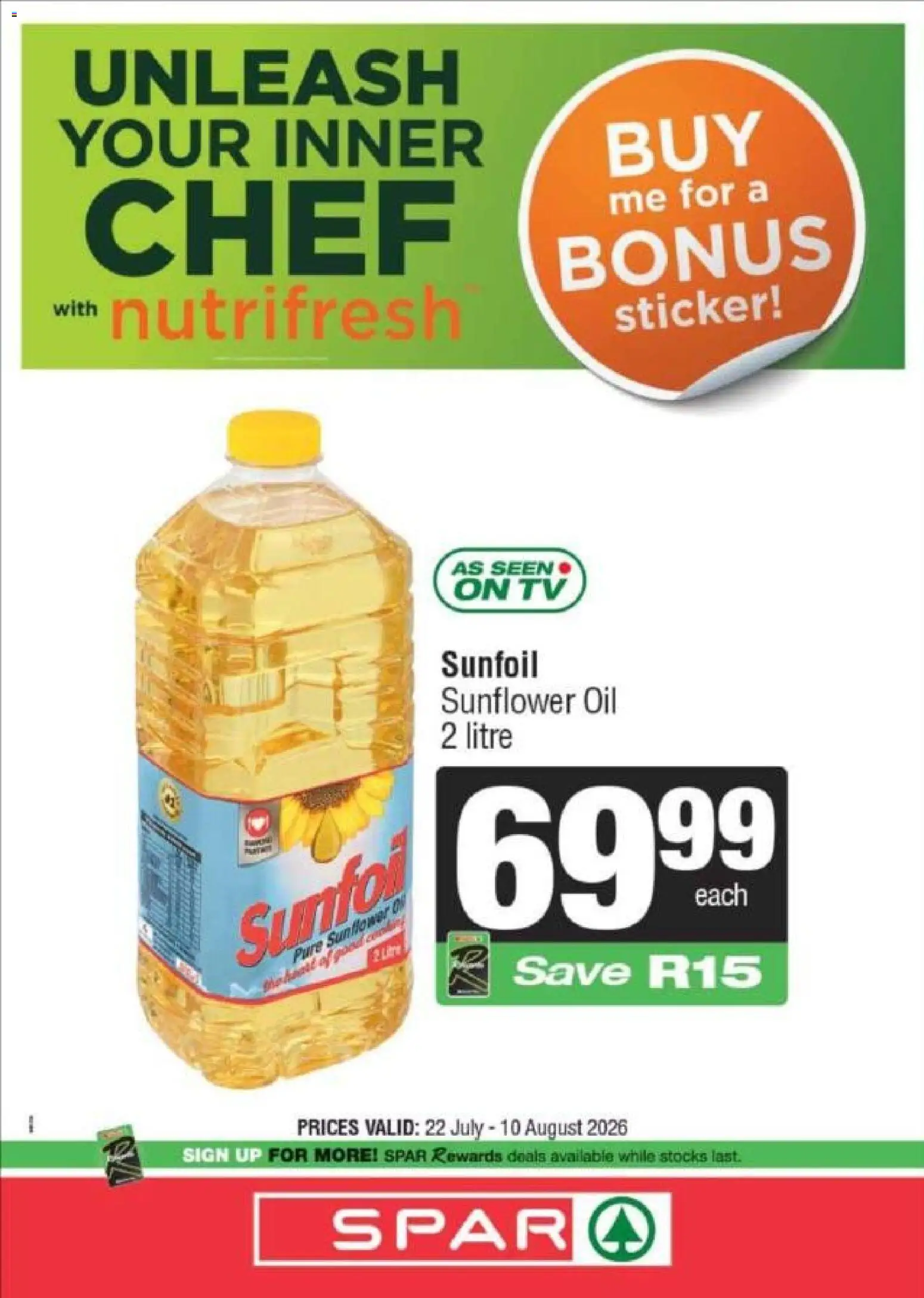 New Superspar catalogue – valid from 22/07/2026 | Page: 14 | Products: TV, Oil