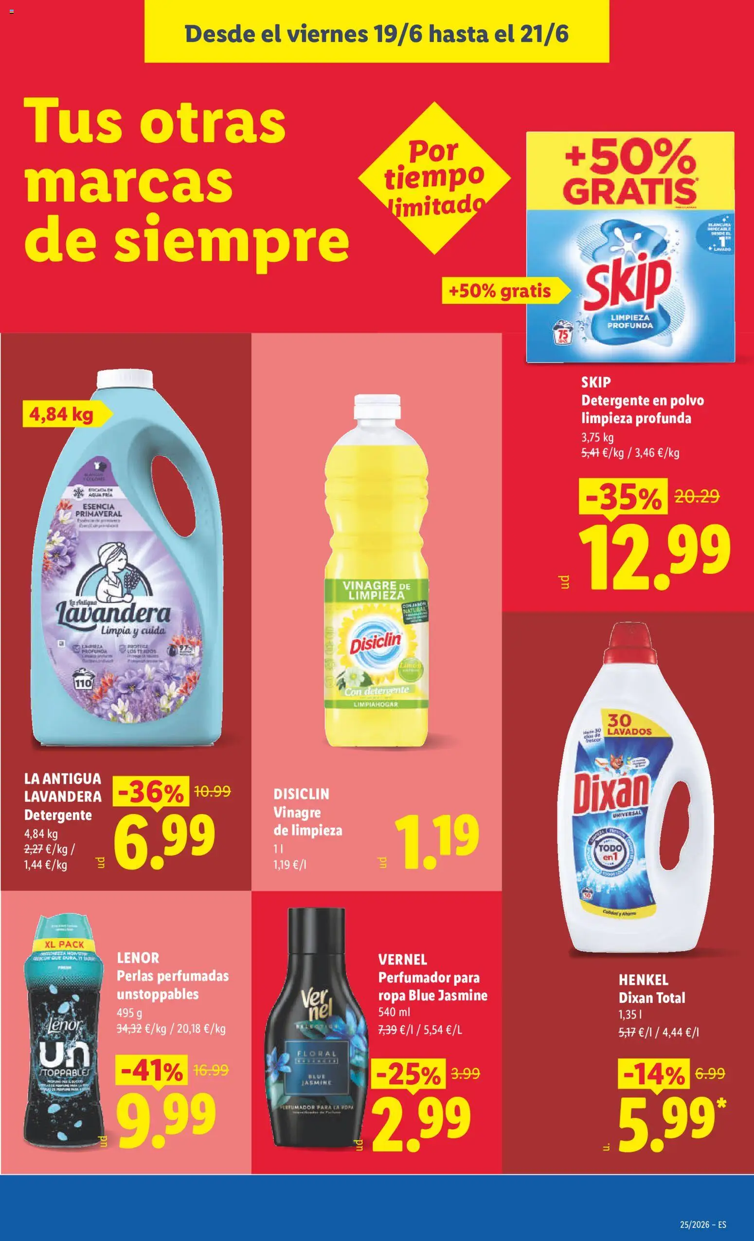 Lidl folleto │ válido desde el 15.06.2026 | Página: 57 | Productos: Polvo, Ropa, Detergente líquido, Δεξαμενή