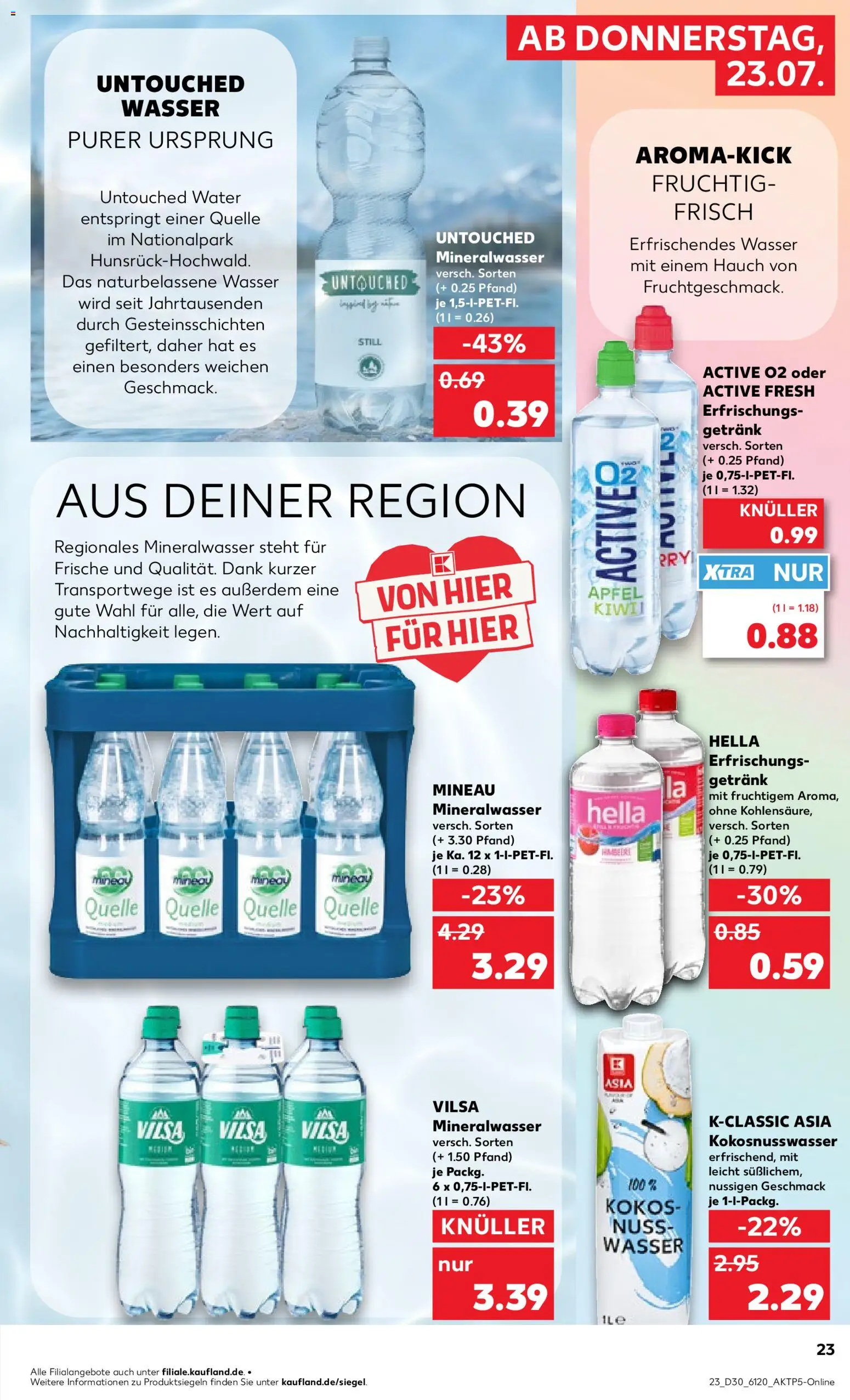 Kaufland Německo leták - Bremen od 23.07.2026 | Strana: 23 | Produkty: Kokos