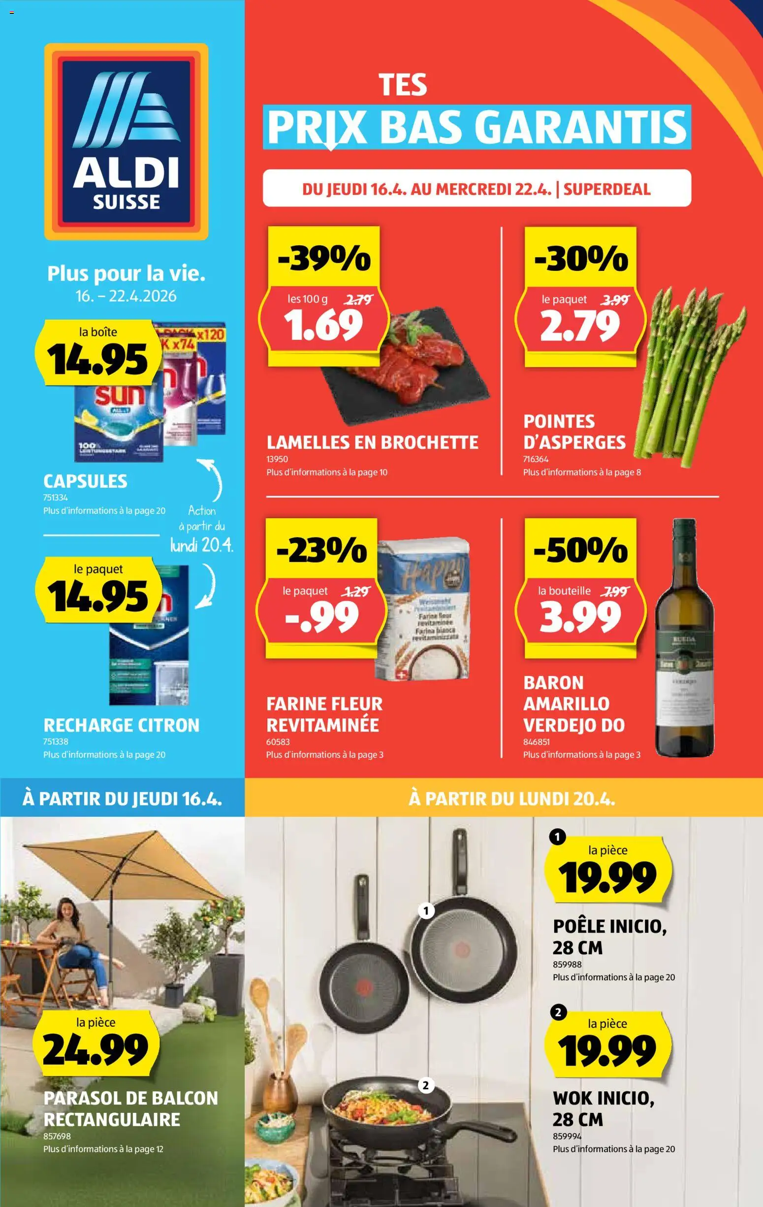 Aldi aktionen FR – gültig ab 16.04.2026 | Seite: 1 | Produkte: Wok