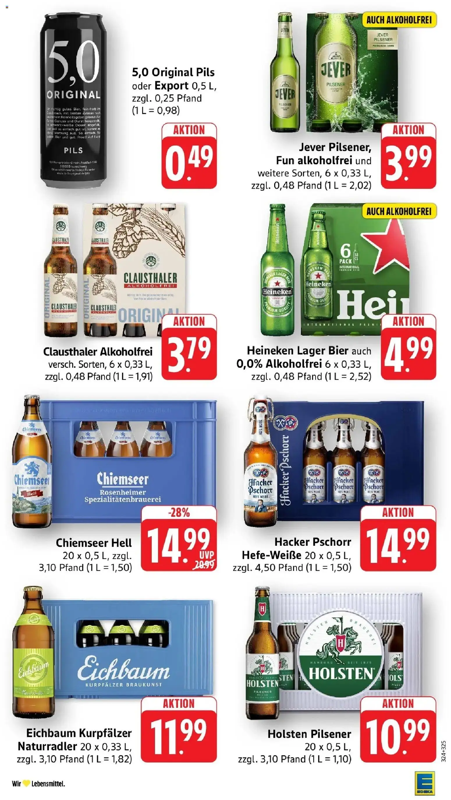 Edeka Prospekt Speyer – gültig ab 13.07.2026 | Seite: 33 | Produkte: Bier, Holsten, Heineken, Jever
